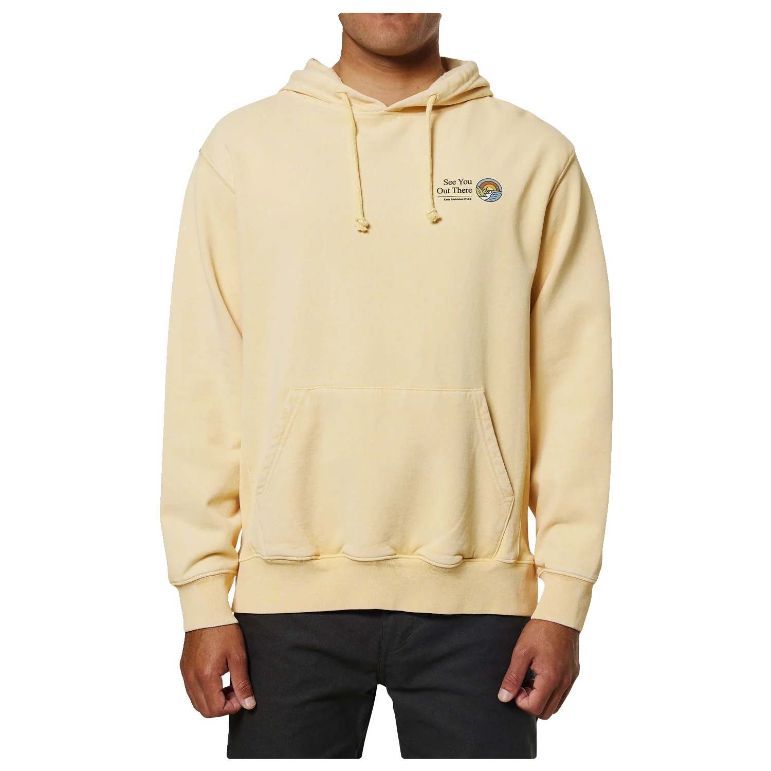 Katin Men's Coastal Hoodie Sun Yellow Sand Wash - Image 2