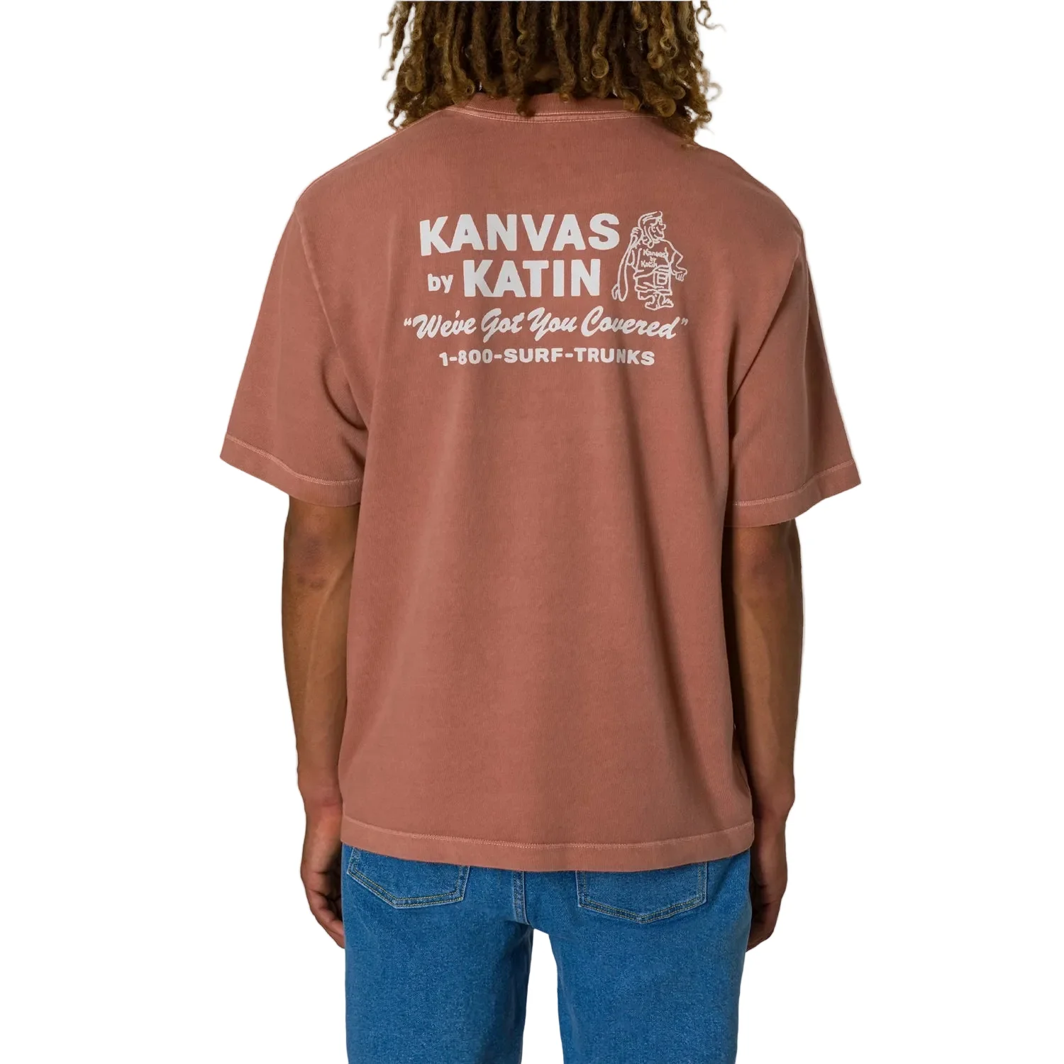 Katin Men's Hot Line Box Fit T-Shirt Red Clay - Image 3