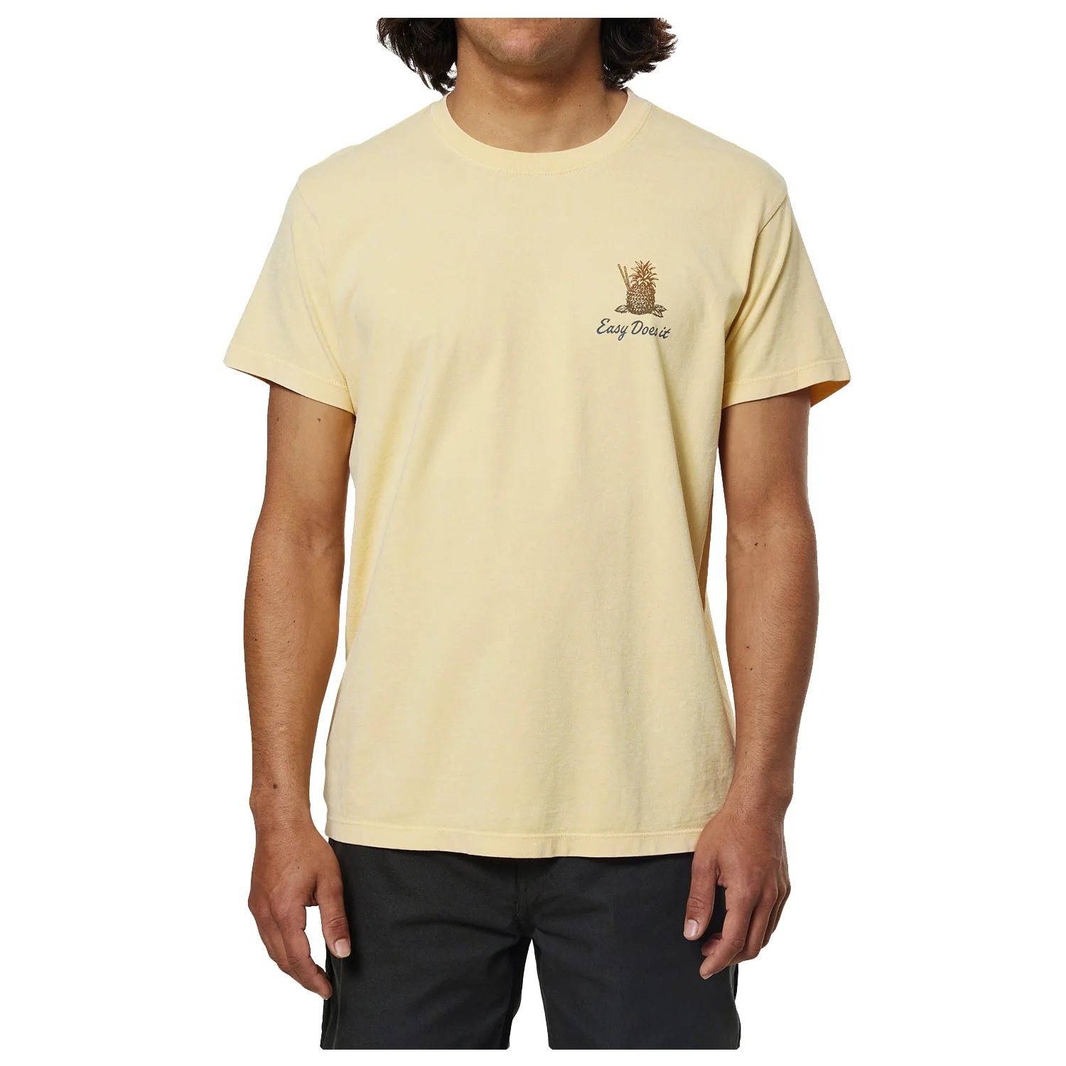 Katin Men's Pina T Shirt Sun Yellow Sand Wash - Image 2