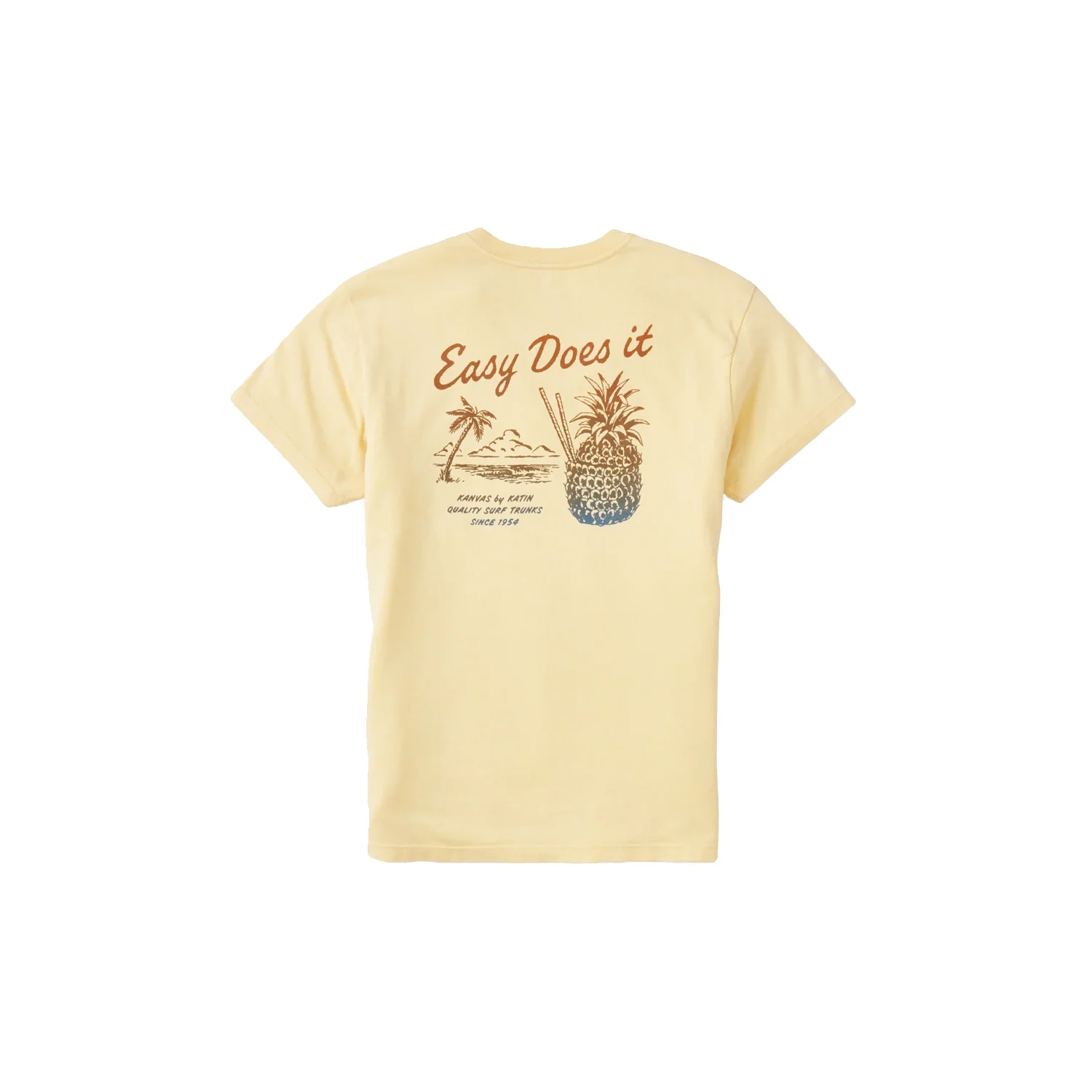 Katin Men's Pina T Shirt Sun Yellow Sand Wash - Image 3