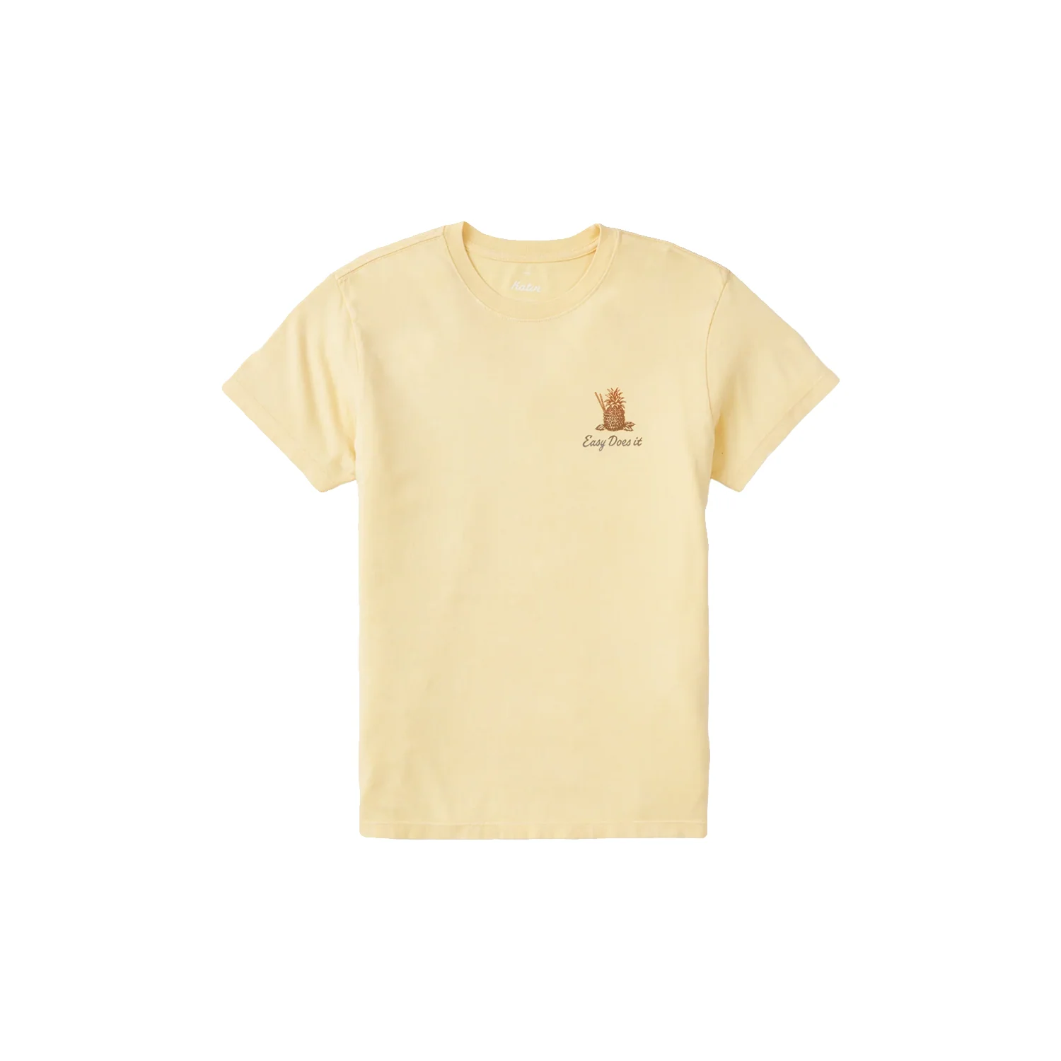 Katin Men's Pina T Shirt Sun Yellow Sand Wash - Image 4