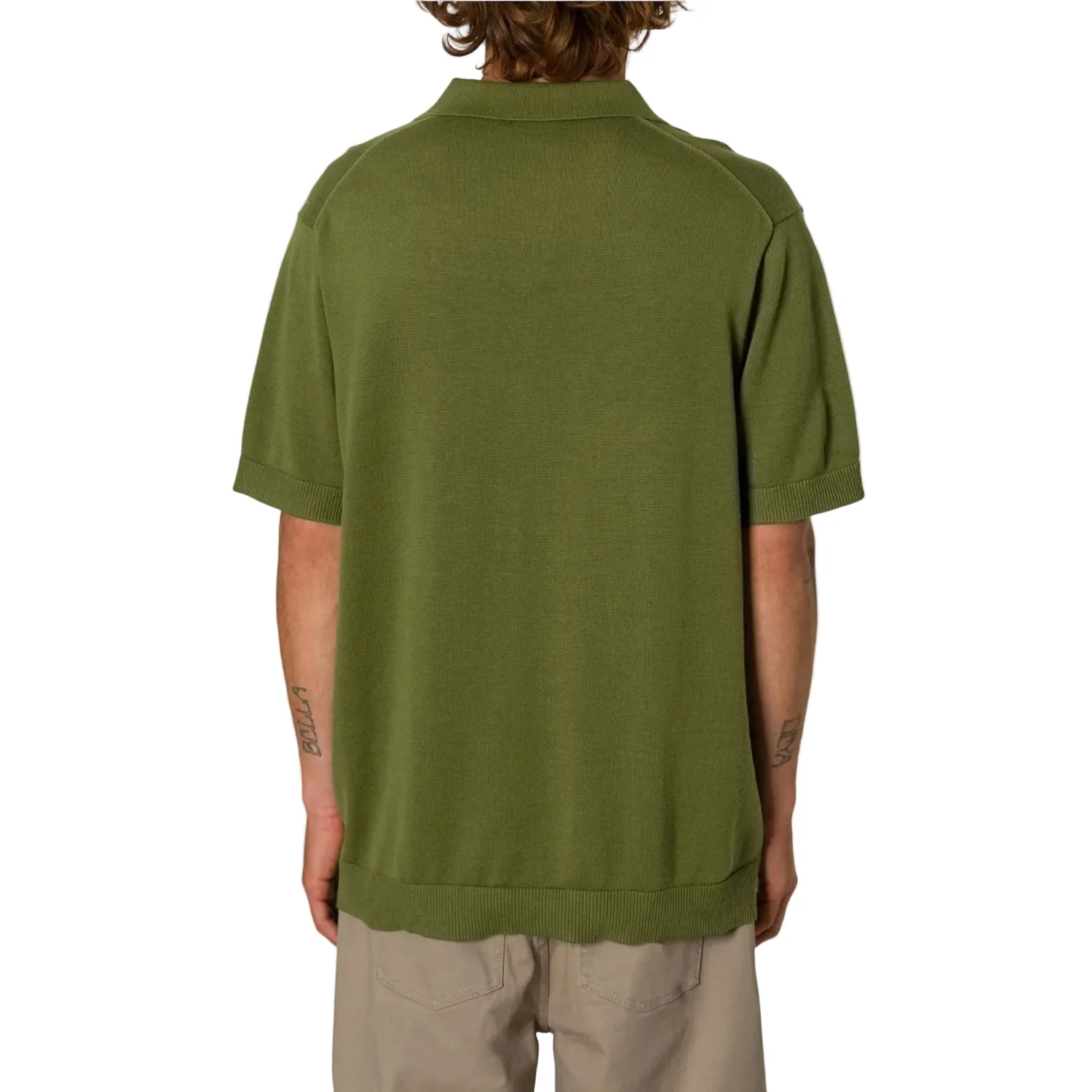 Katin Men's Sherman Knit Polo Shirt Olive - Image 3