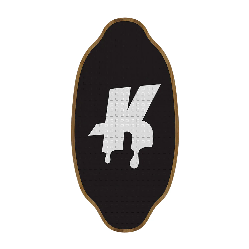 Kayotics Classic Series Skimboard Dripped White Black - Image 2