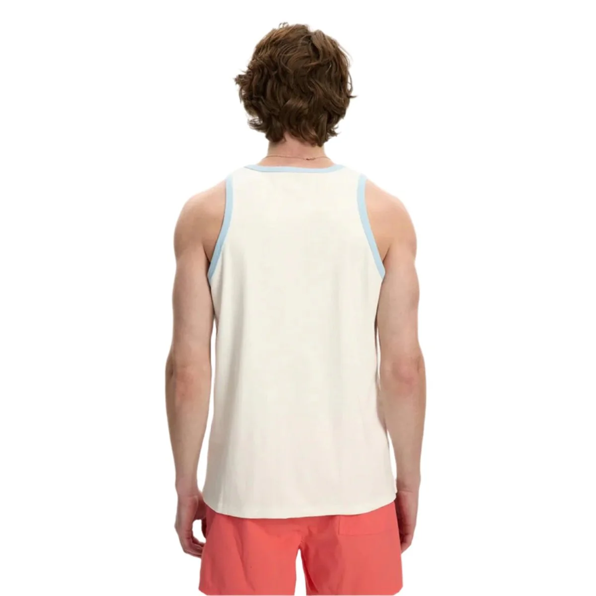 Kuwalla-Tee Contrast Essential Rib Tank Top Blue - Image 2