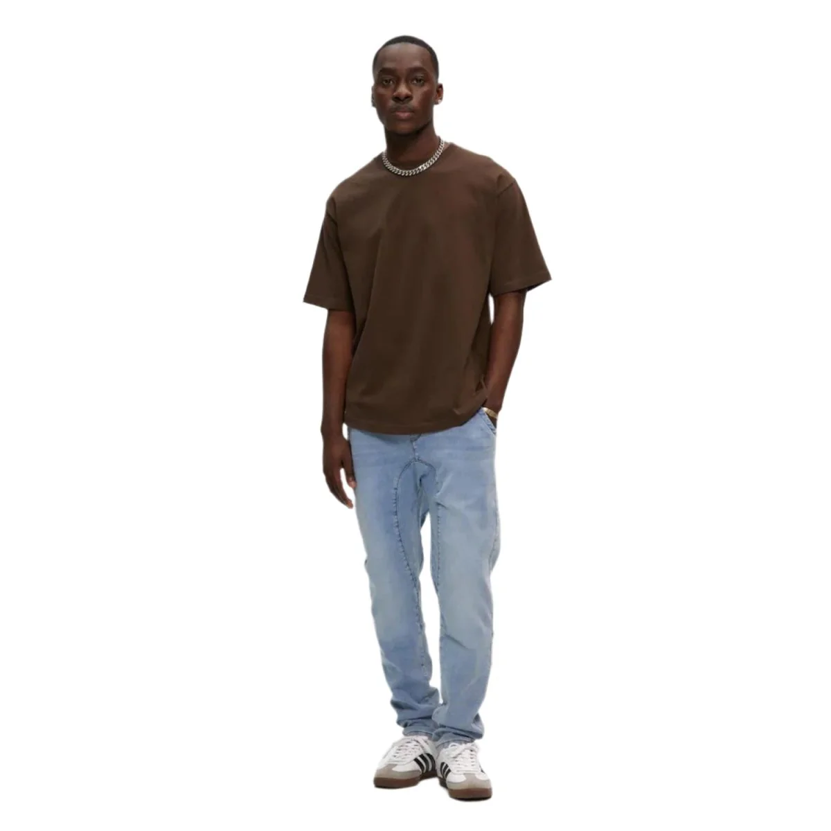 Kuwalla-Tee Eazy Scoop Box T-Shirt Brown - Image 2