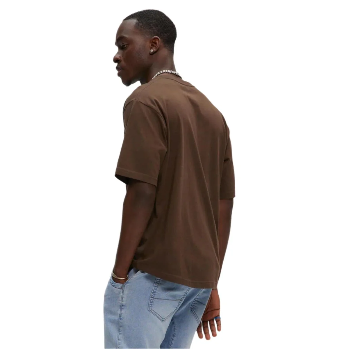 Kuwalla-Tee Eazy Scoop Box T-Shirt Brown - Image 3