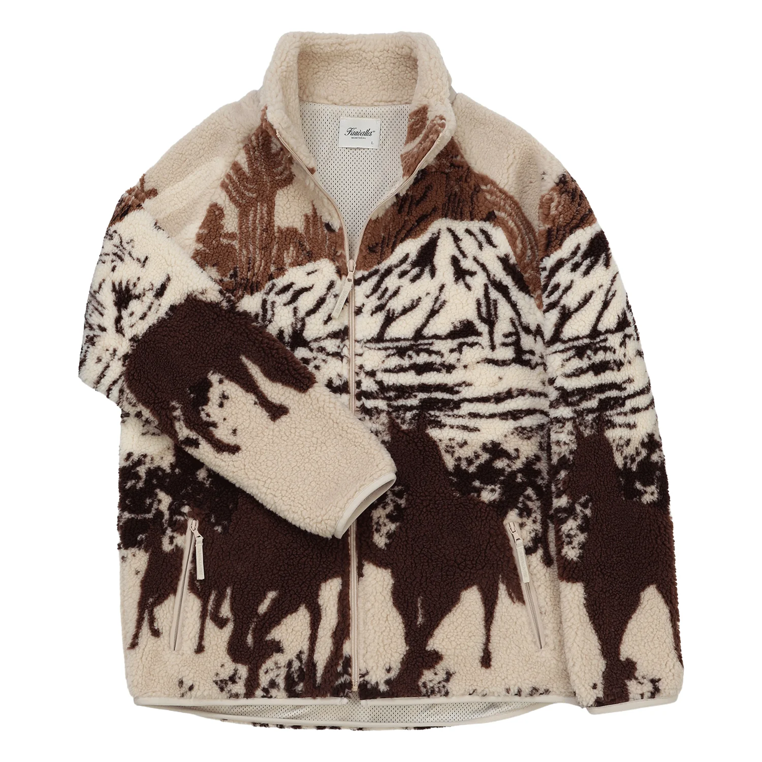 Kuwalla-Tee Printed Sherpa Fleece Desert Stallion - Image 2