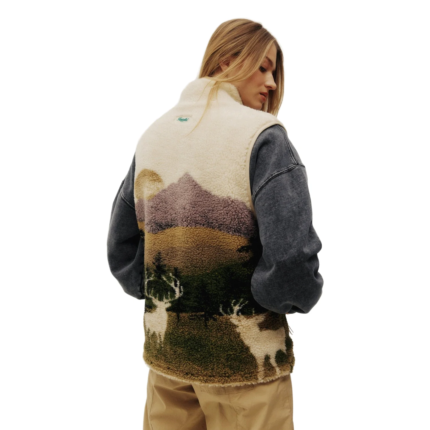 Kuwalla-Tee Wildlife Sherpa Vest Elk - Image 3