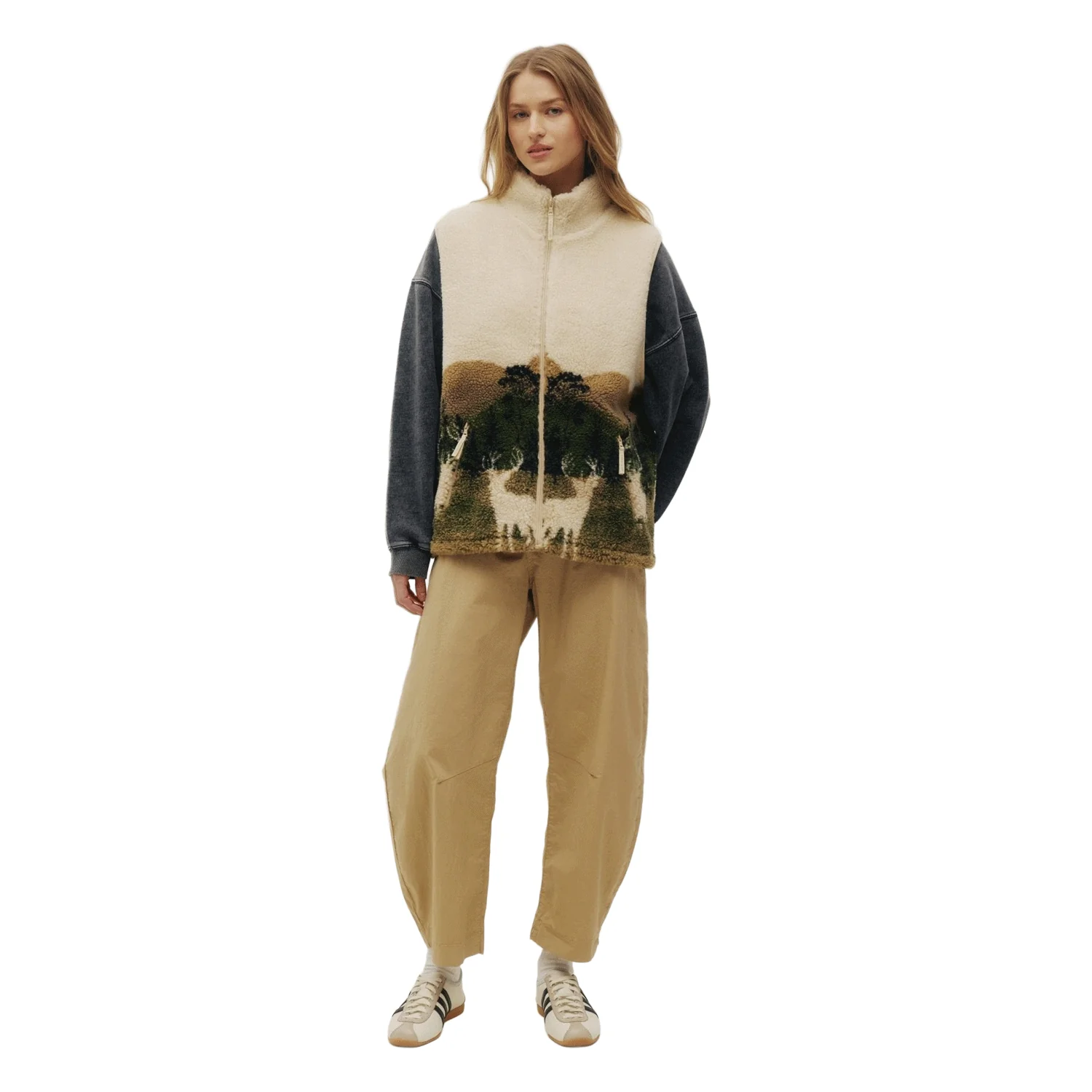 Kuwalla-Tee Wildlife Sherpa Vest Elk - Image 4