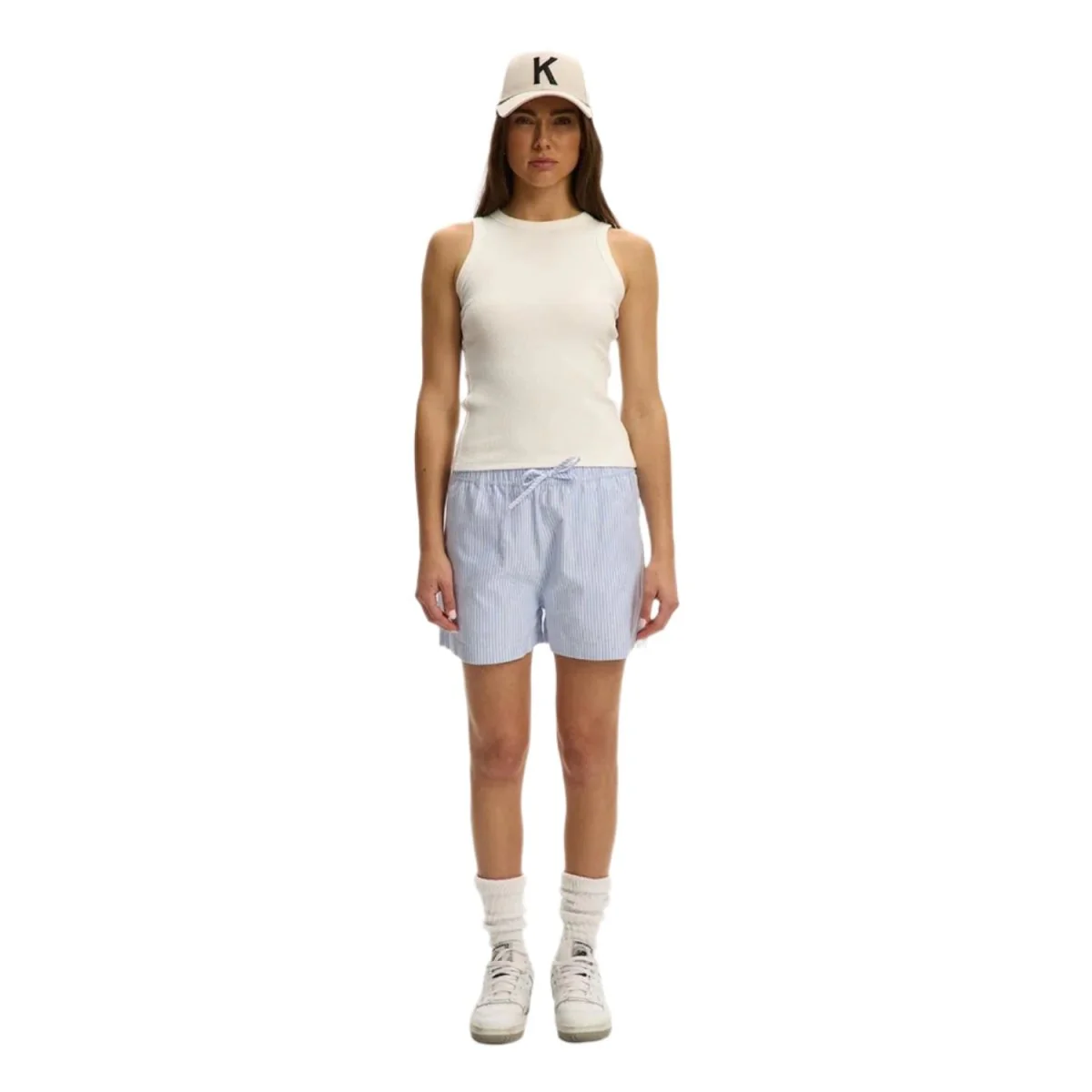 Kuwalla-Tee Women's Alex Rib Racer White - Image 2