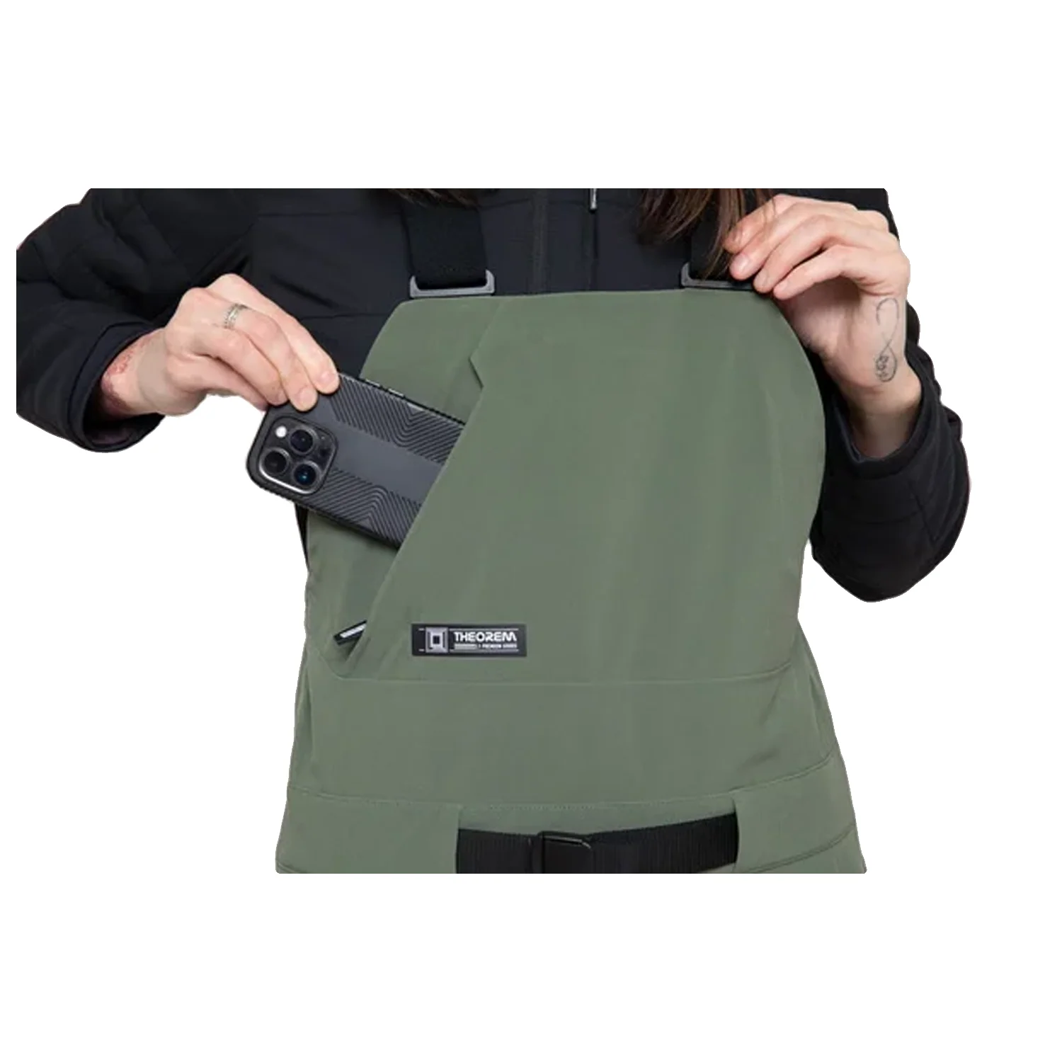 L1 Women's Sao Bib Pant 2024 Thyme - Image 4
