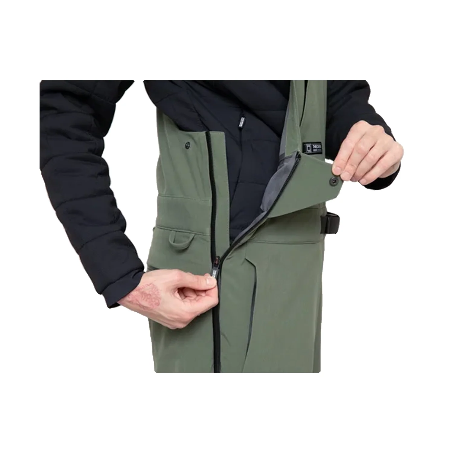 L1 Women's Sao Bib Pant 2024 Thyme - Image 5