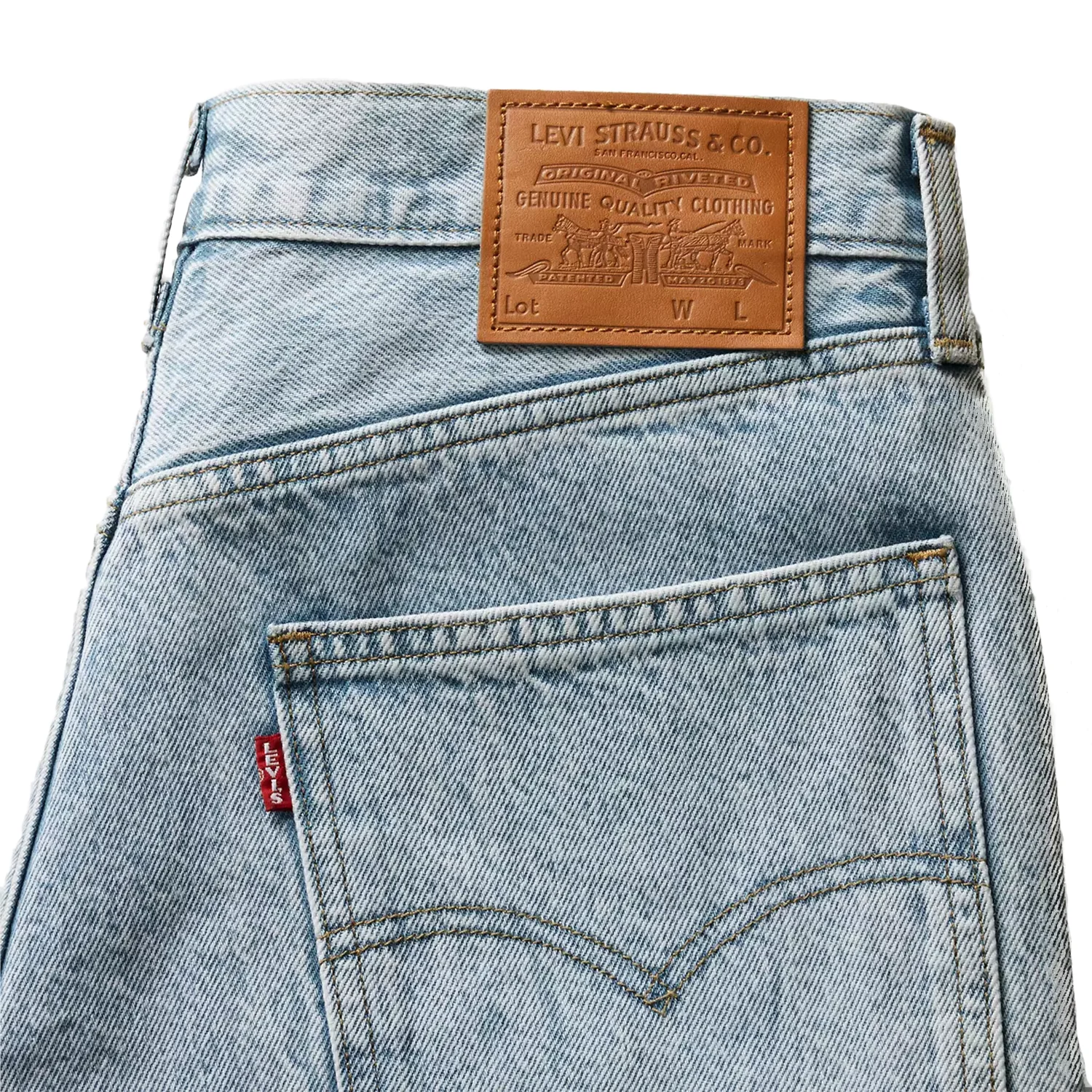 Levis Men's 478 Baggy Cargo Short My Pockets Full Light Indigo - Image 3