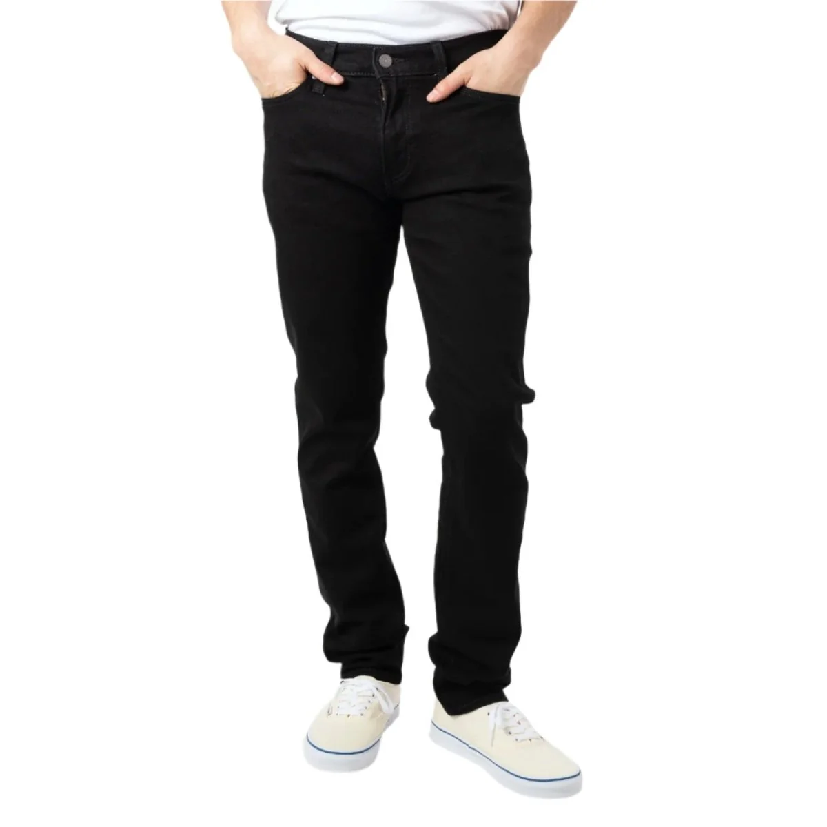 Levis Men's 511 Slim Pant Black Leaf - Image 4