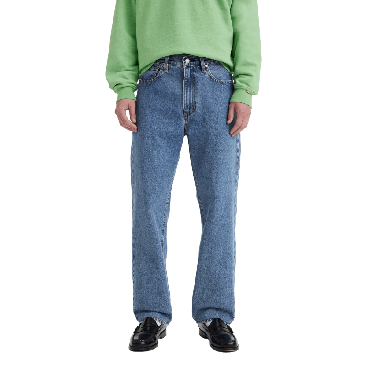 Levis Men's 568 Loose Straight Pant Blue Essentials - Image 3