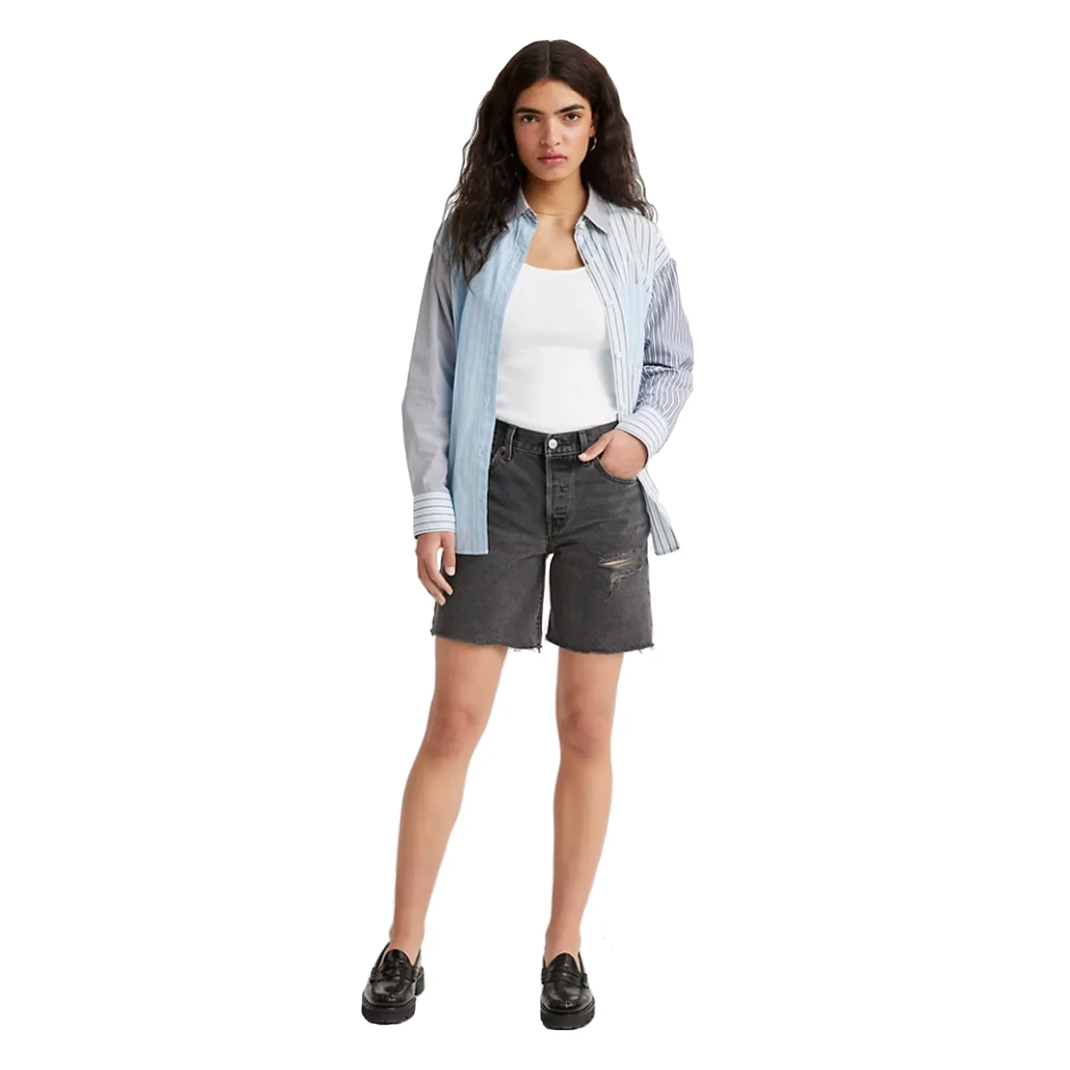Levis Women's 501 90's Short Beach Cut No DX - Image 2