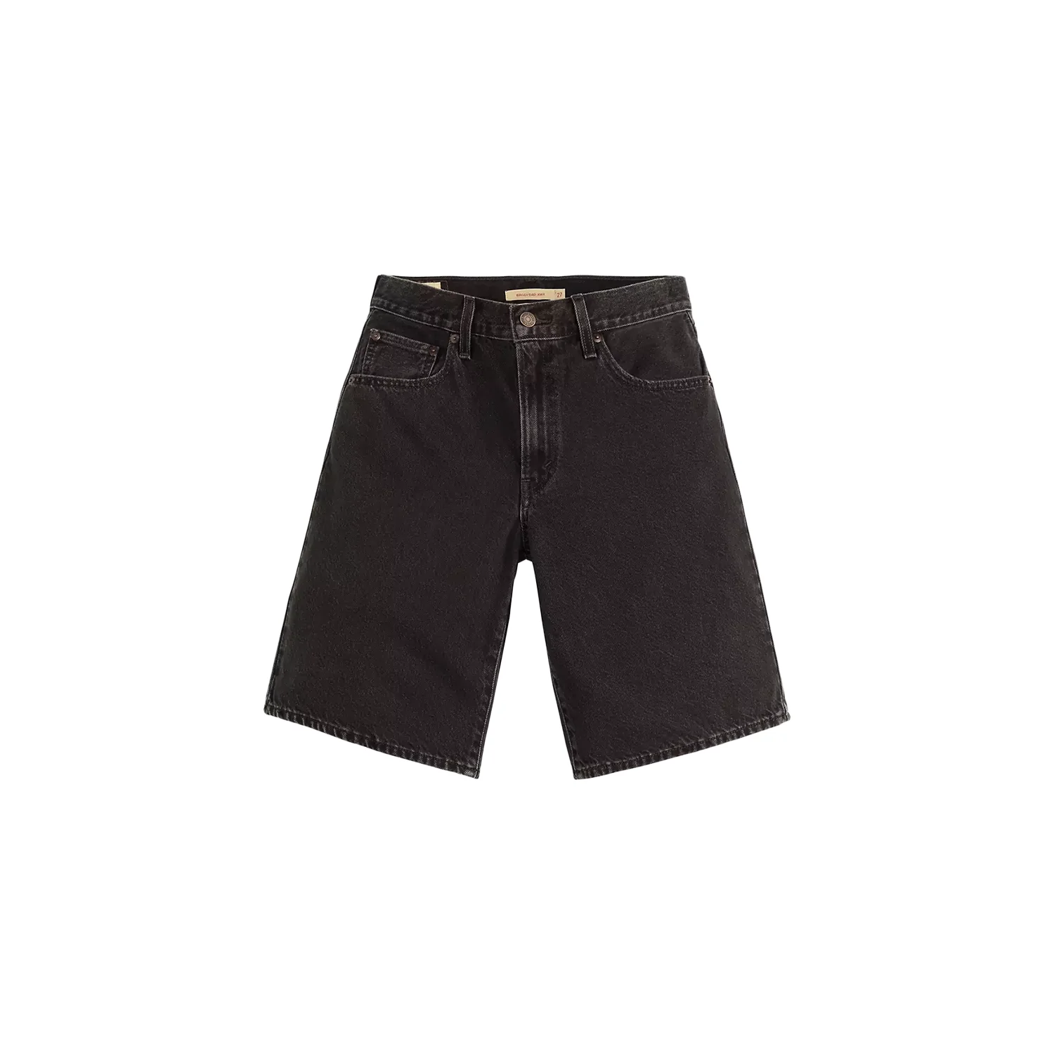 Levis Women's Baggy Dad Jort Open Mind Black - Image 3