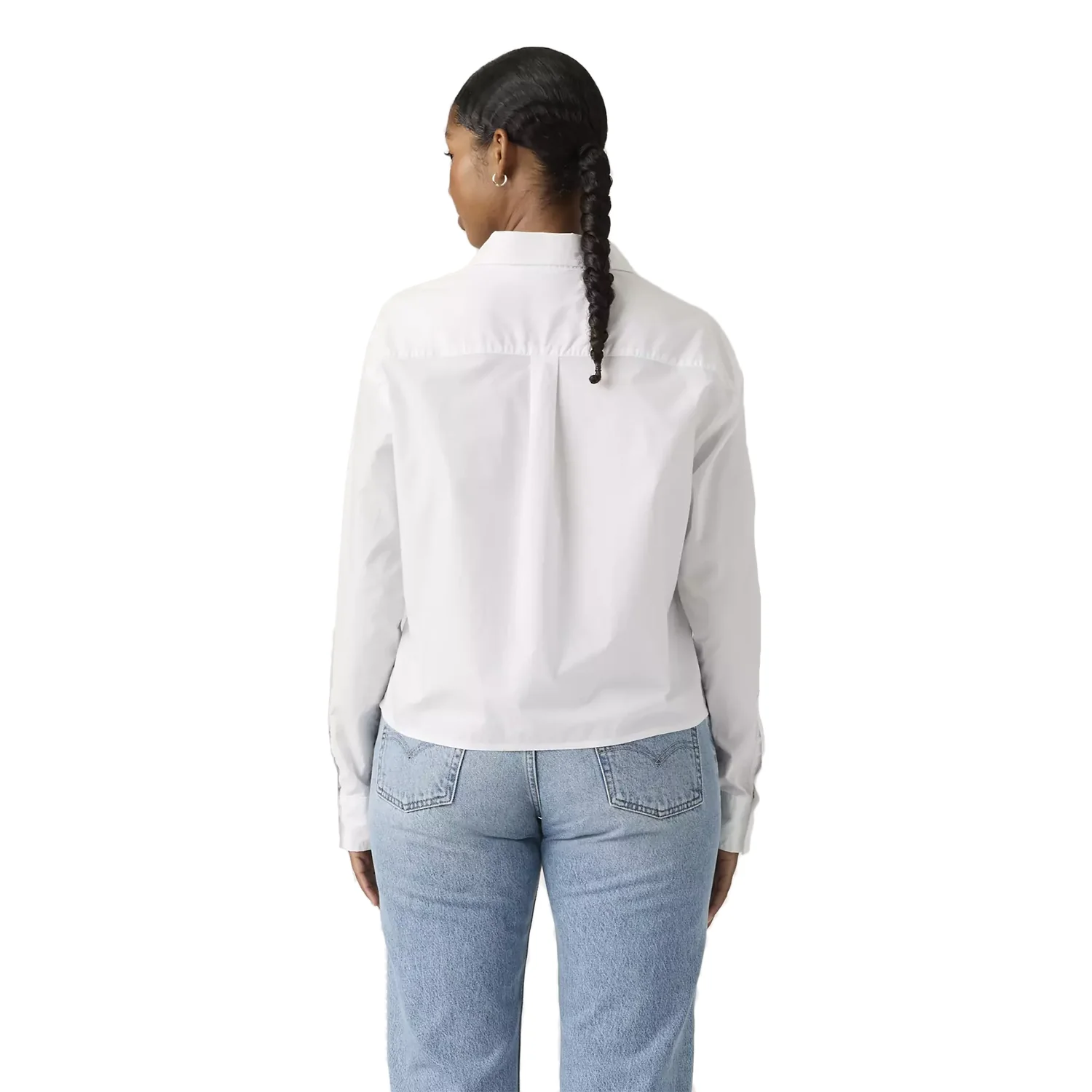 Levis Women's Cropped Harlie Shirt Bright White - Image 2
