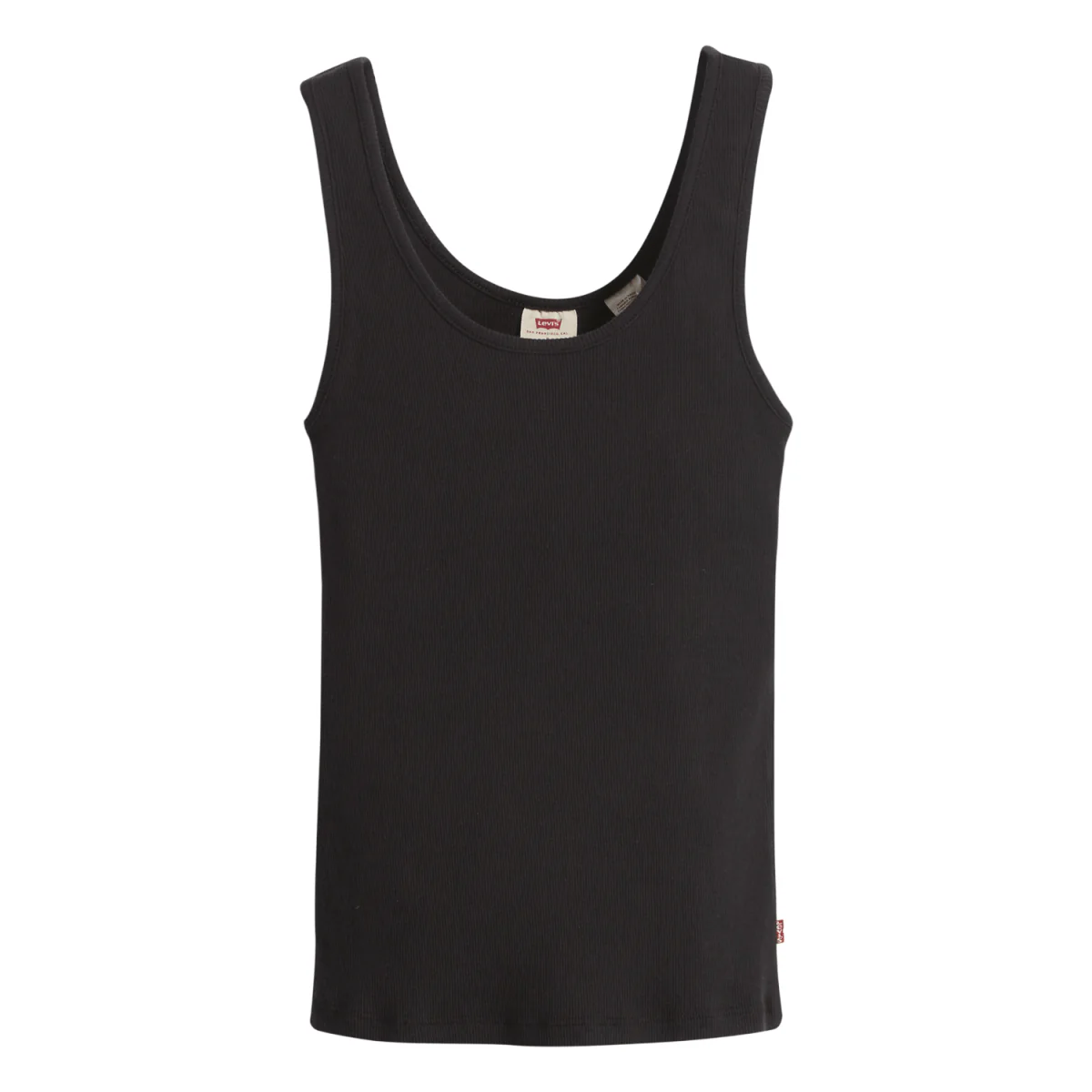 Levis Women's Essential Rib Tank Caviar Black - Image 4