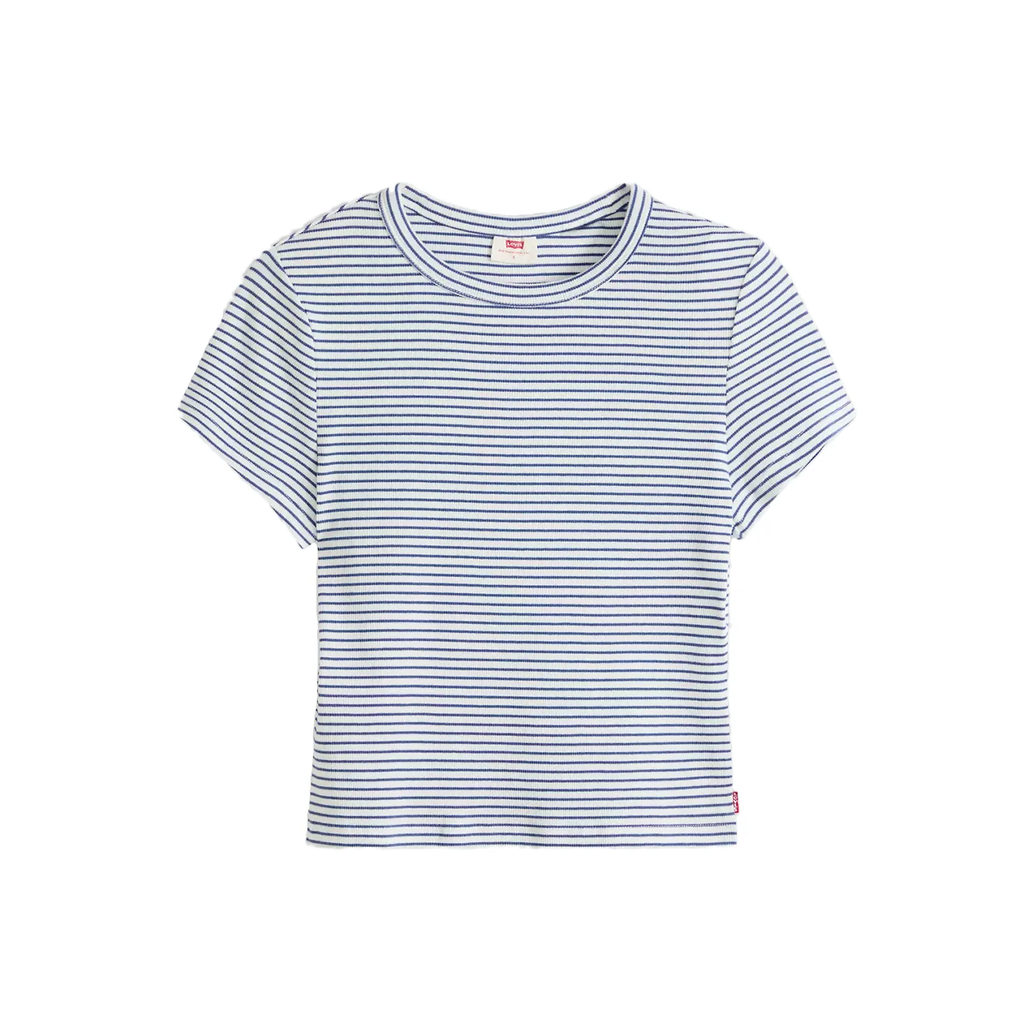 Levis Women's Hayes Cropped T-Shirt Ava Stripe Cloud Dance - Image 3