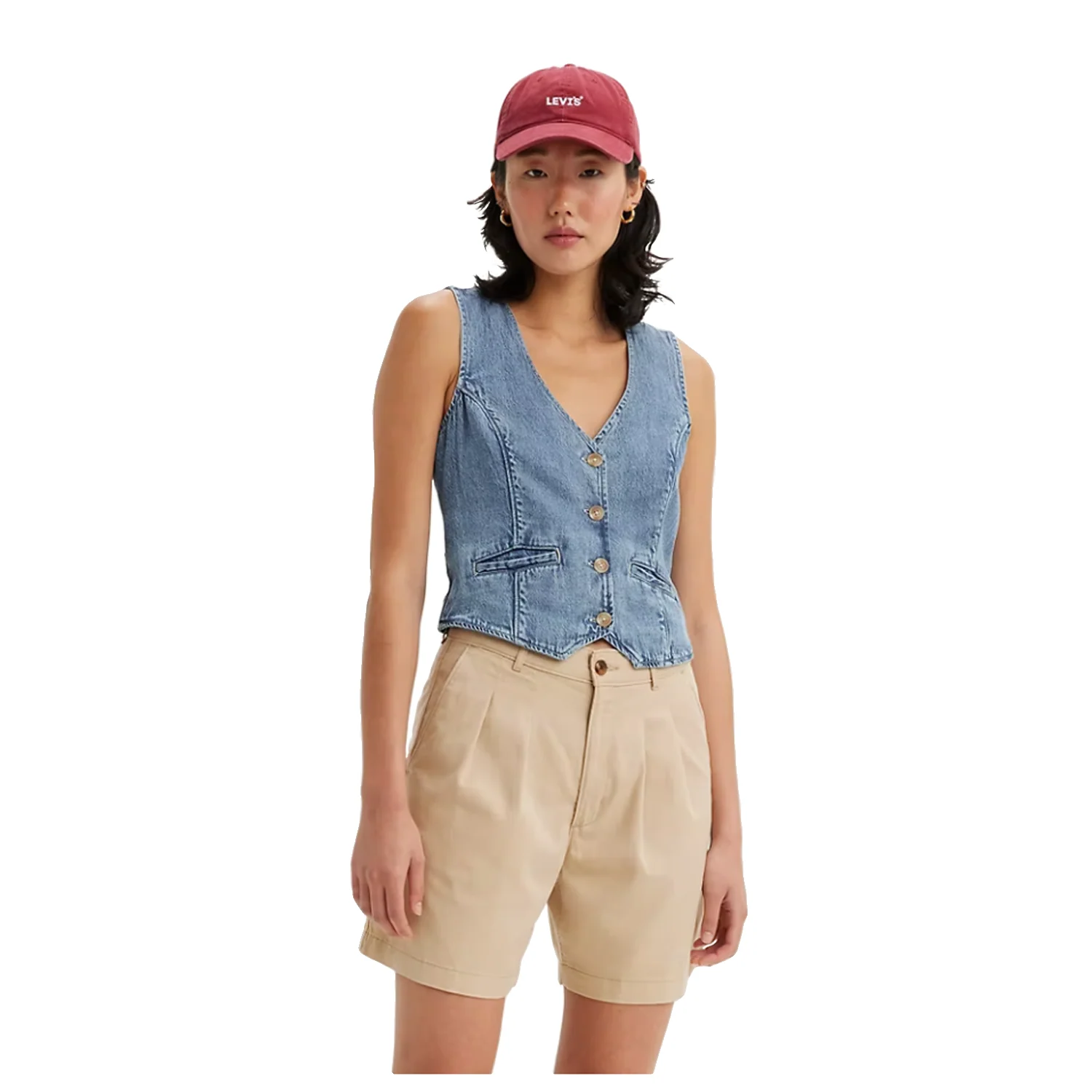 Levis Women's Jaylah Vest Leave It Better Orbit Heather - Image 3