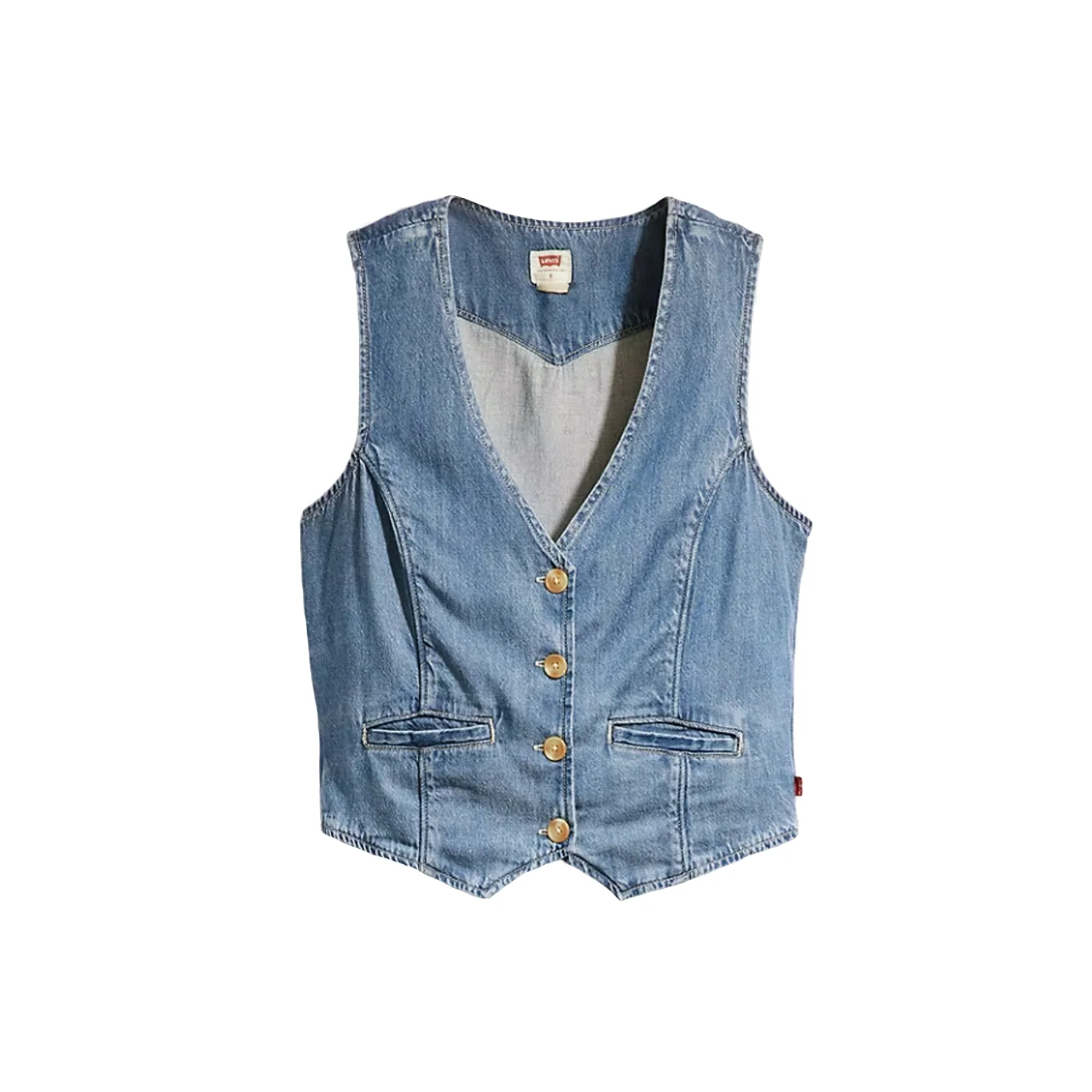 Levis Women's Jaylah Vest Leave It Better Orbit Heather - Image 5