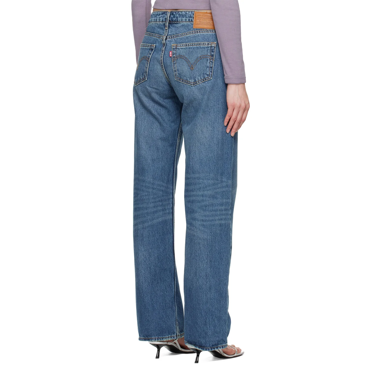 Levis Women's Low Loose Rescued City Jean Med Indigo/Worn In - Image 4