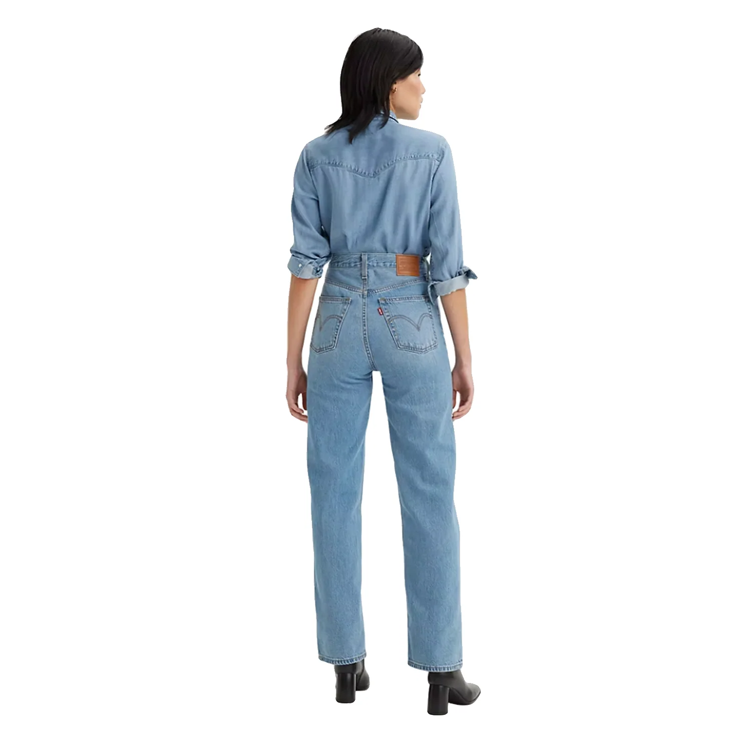 Levis Women's Ribcage Straight Ankle Jean In The Middle - Image 3