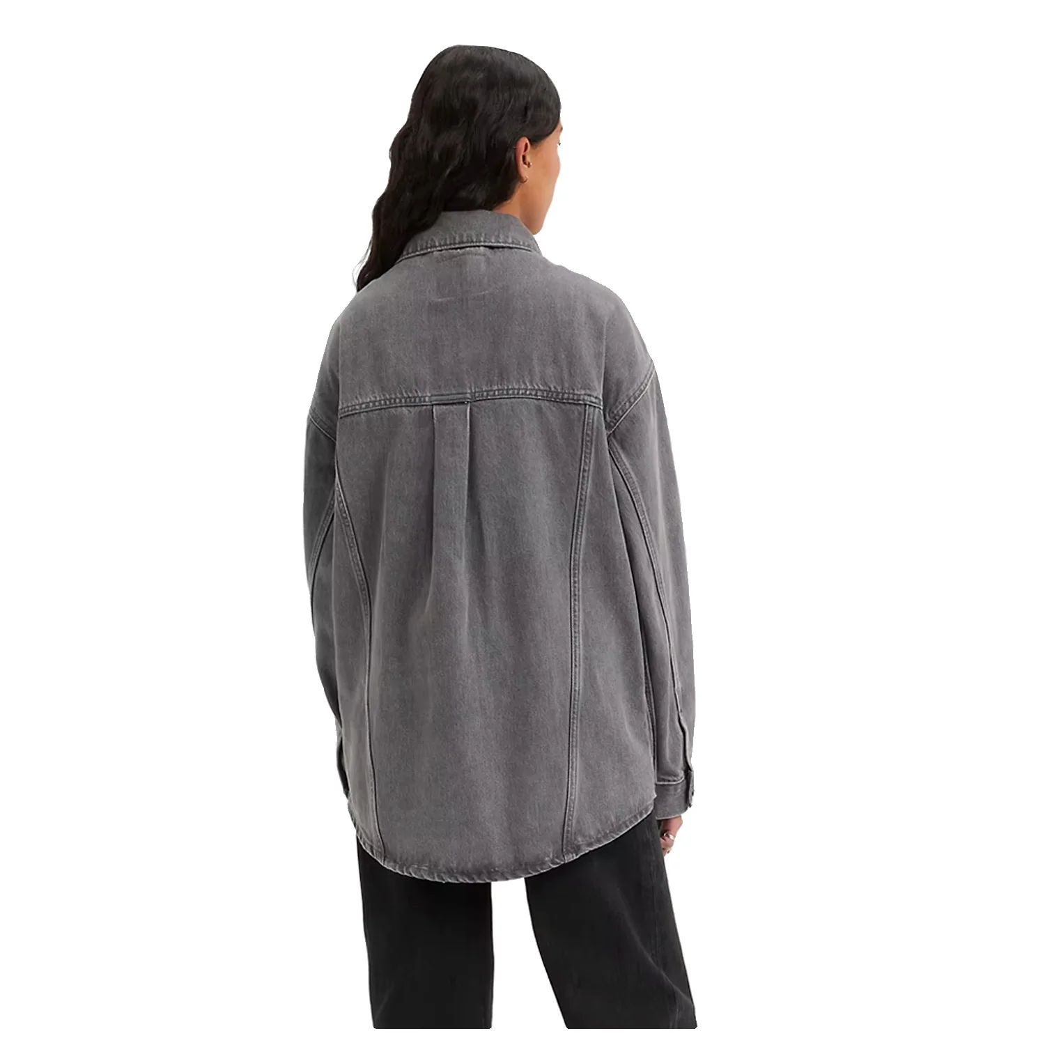 Levis Women's Shacket Trucker It's Shacket Season Black - Image 2