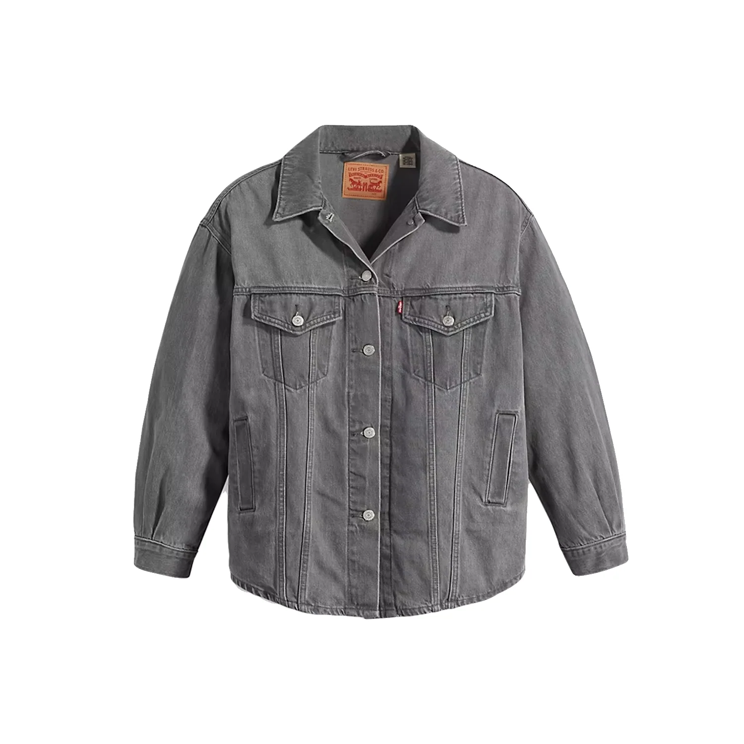 Levis Women's Shacket Trucker It's Shacket Season Black - Image 3