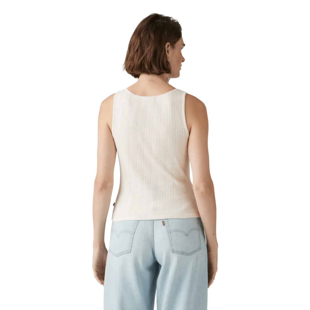 Levis Women's Sweetie Pointelle Tank Egret - Image 2