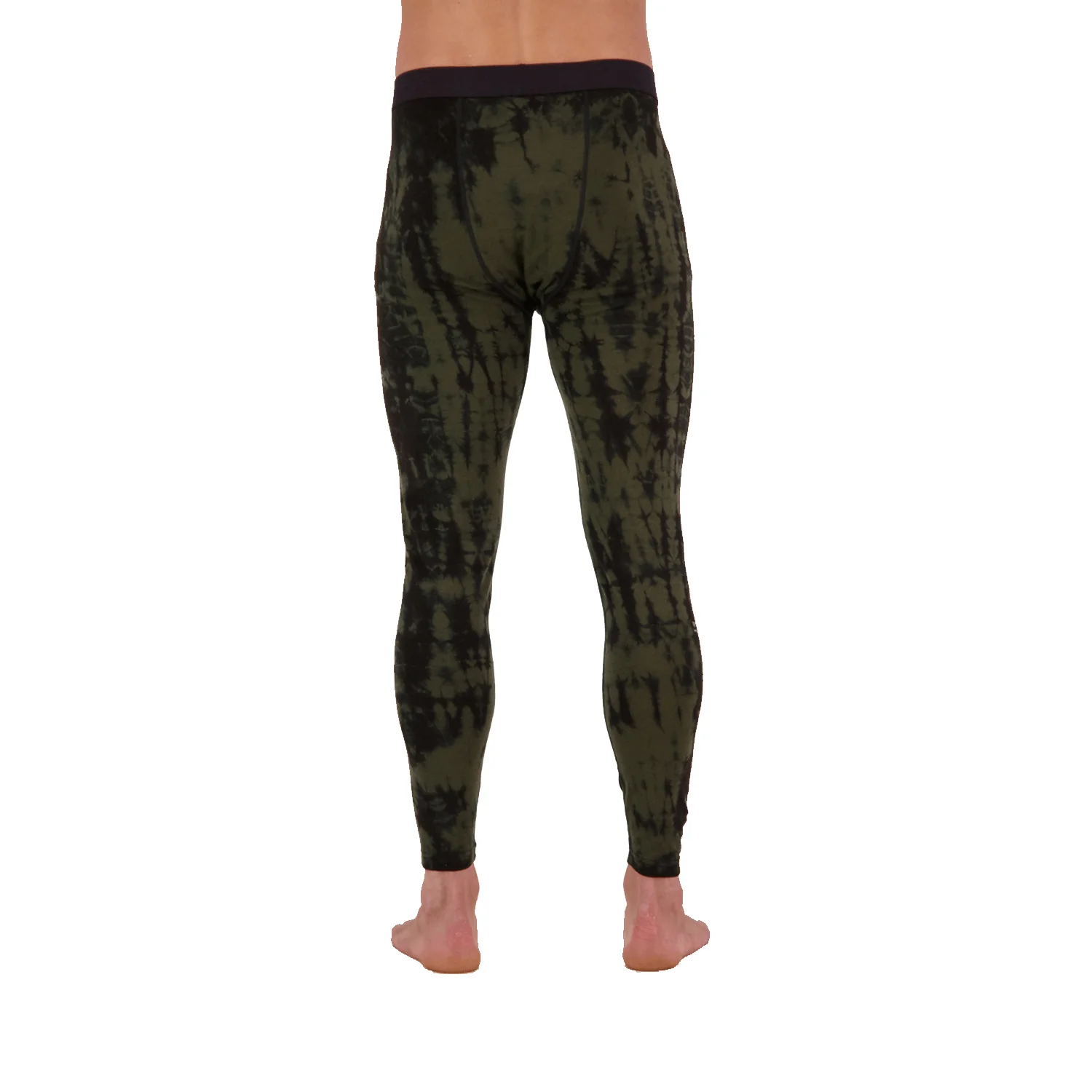 Mons Royale Men's Cascade Merino Flex 200 Pant Olive Tie Dye - Image 3
