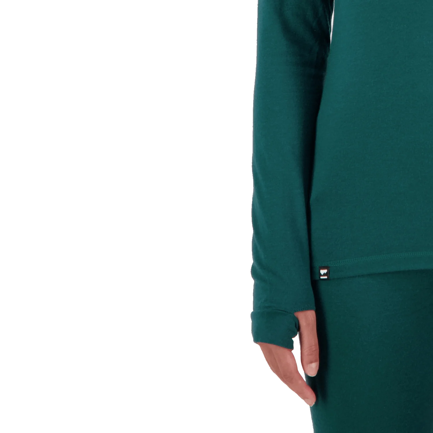 Mons Royale Women's Cascade Merino Flex 200 Top Evergreen - Image 2