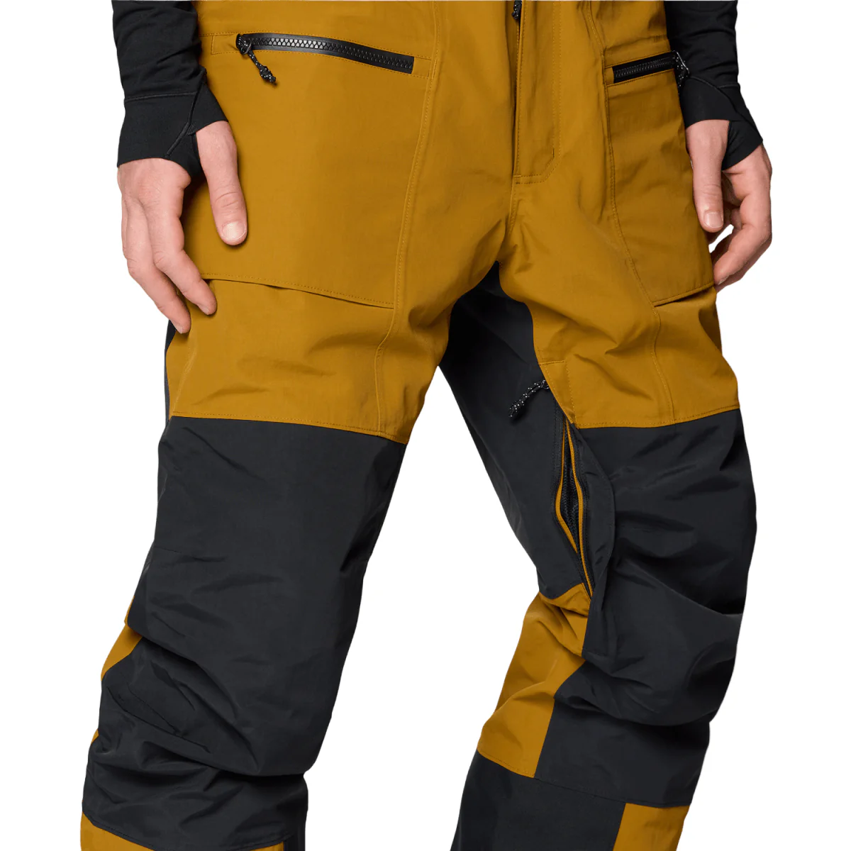 Mountain Hardwear Men's First Tracks Bib 2026 Olive Gold/Black - Image 6
