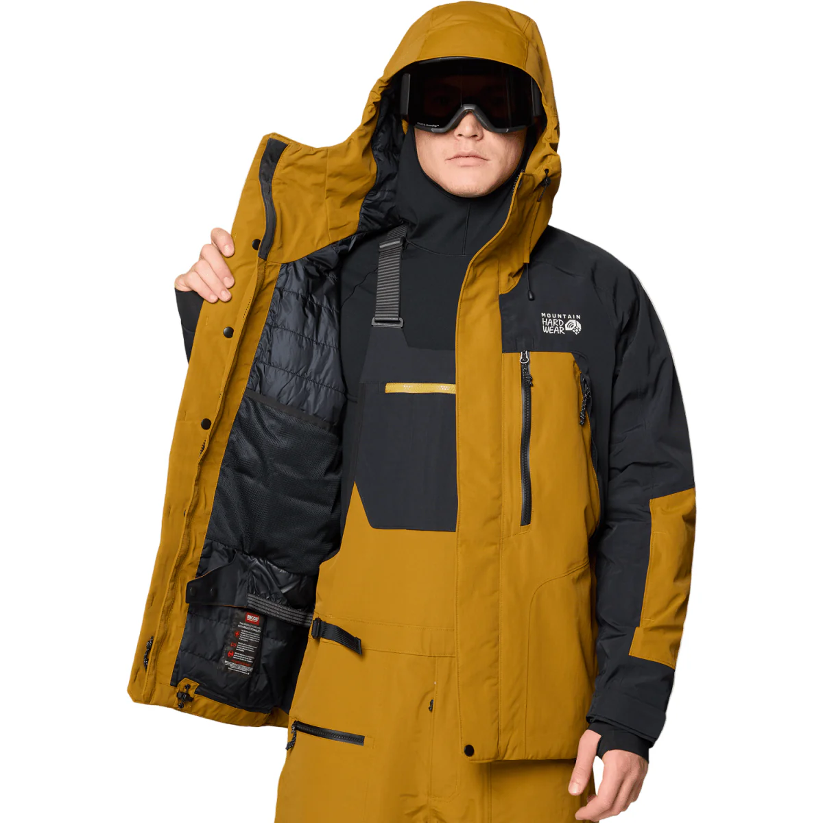 Mountain Hardwear Men's First Tracks Insulated Jacket 2026 Olive Gold/Black - Image 3