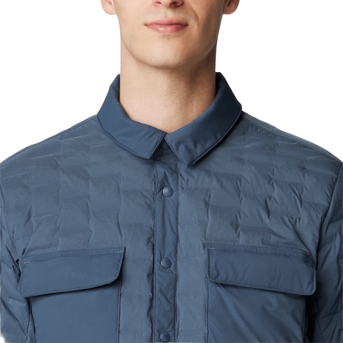 Mountain Hardwear Men's Stretchdown Light Shacket 2026 Moon Blue - Image 2