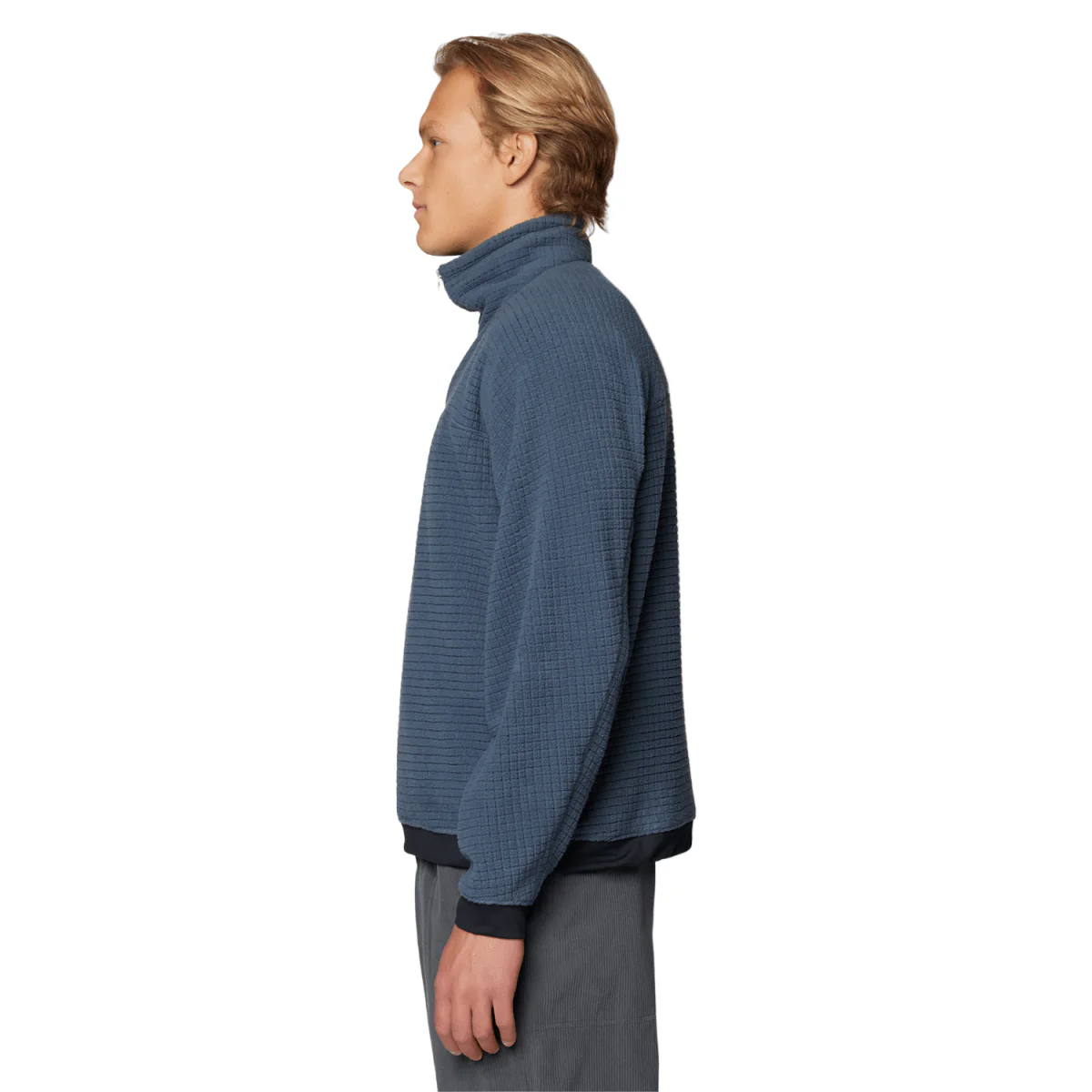 Mountain Hardwear Men's Summit Grid Big Grid Half Zip Fleece 2026 Moon Blue - Image 2