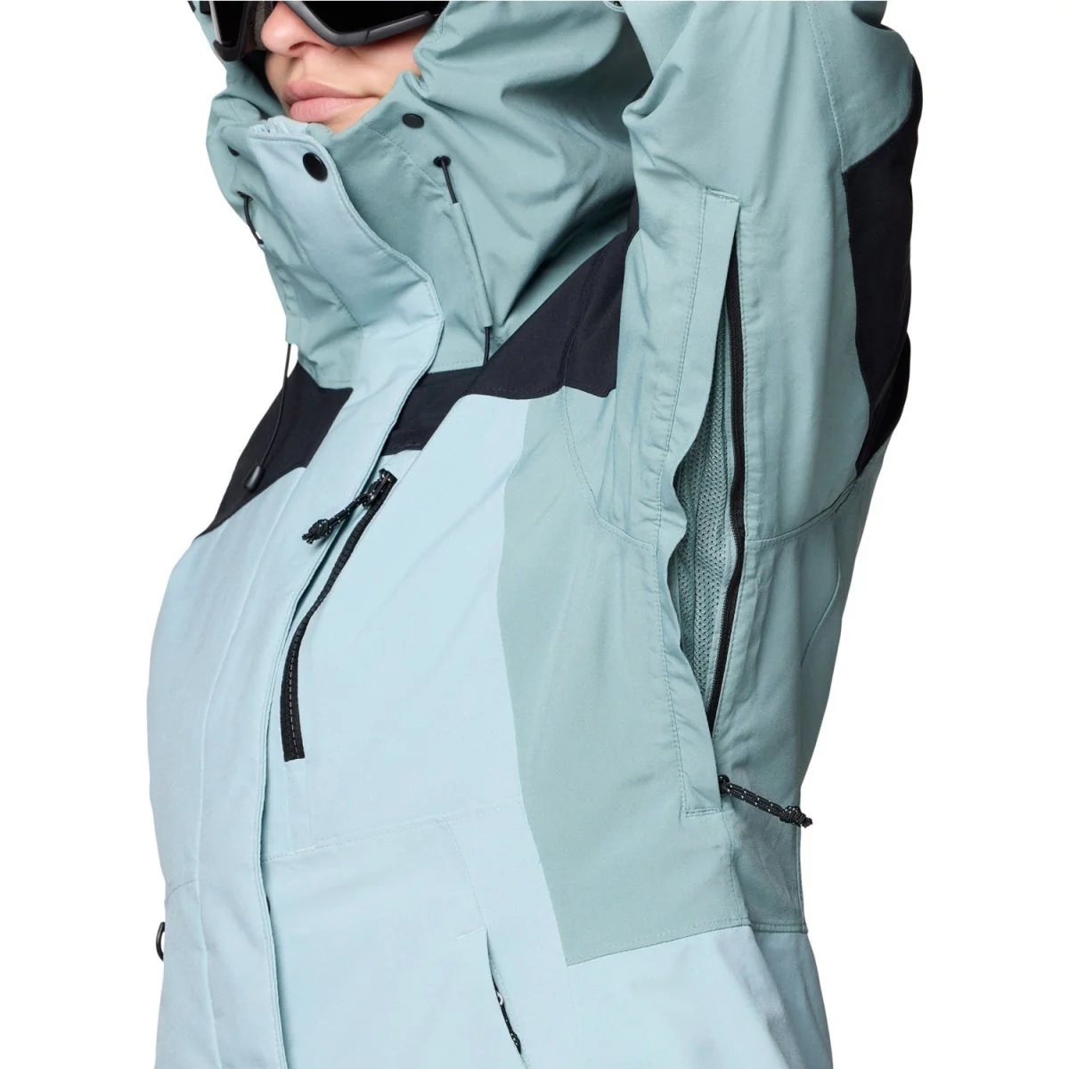 Mountain Hardwear Women's Powder Maven Jacket 2026 Ice Shadow/Blue Sage/Black - Image 3