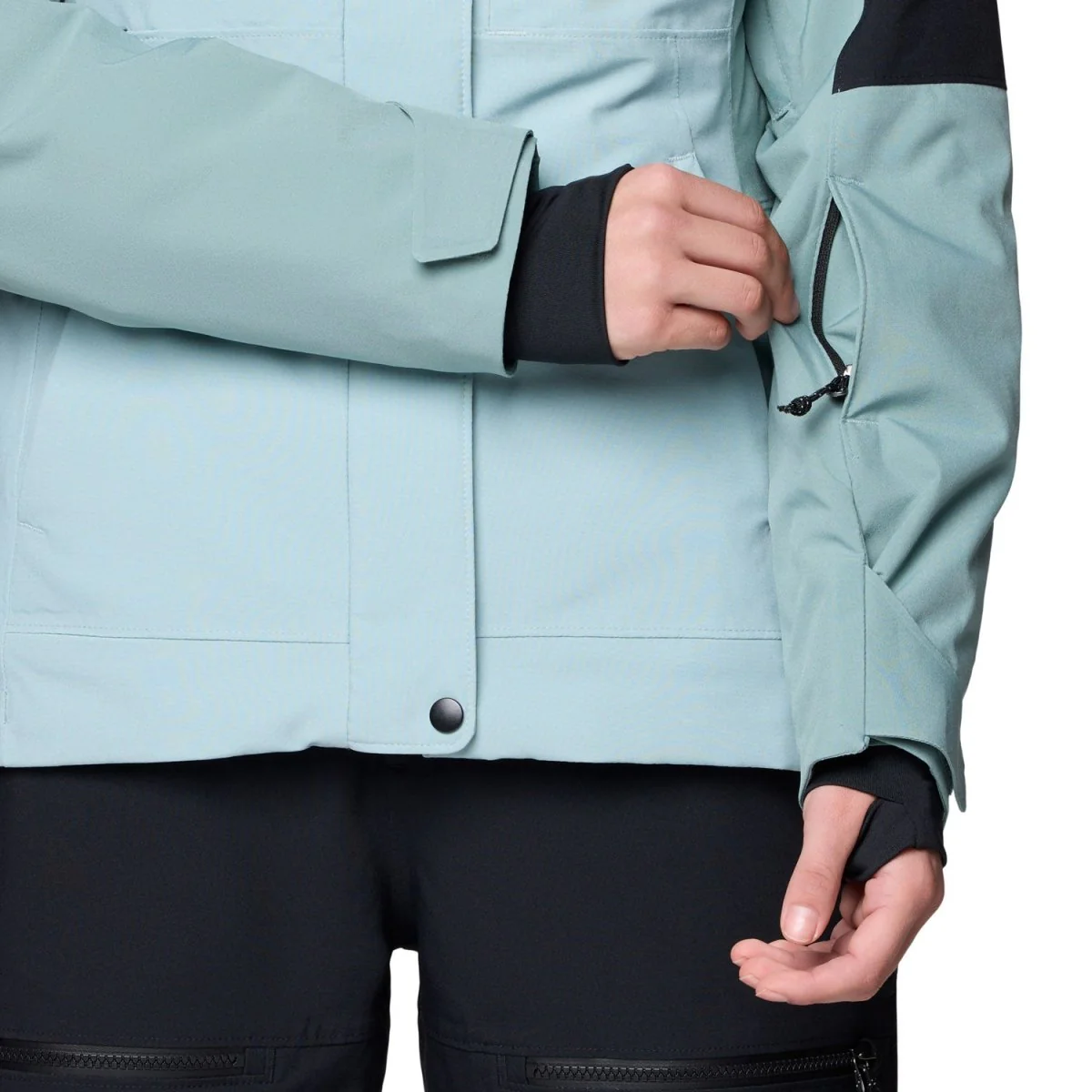 Mountain Hardwear Women's Powder Maven Jacket 2026 Ice Shadow/Blue Sage/Black - Image 4