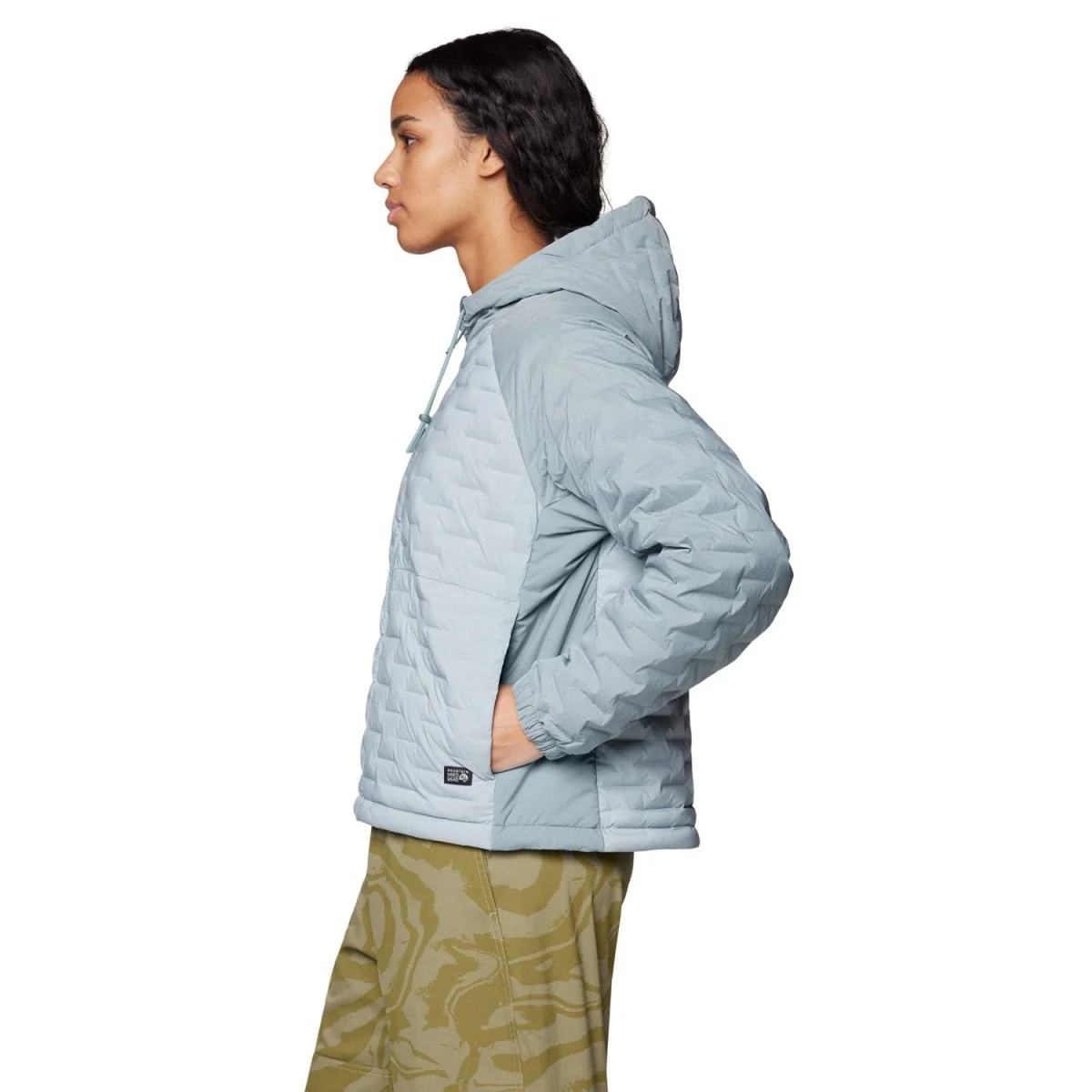 Mountain Hardwear Women's Stretchdown Light Full Zip Hoody 2026 Ice Shadow/Blue Sage - Image 3