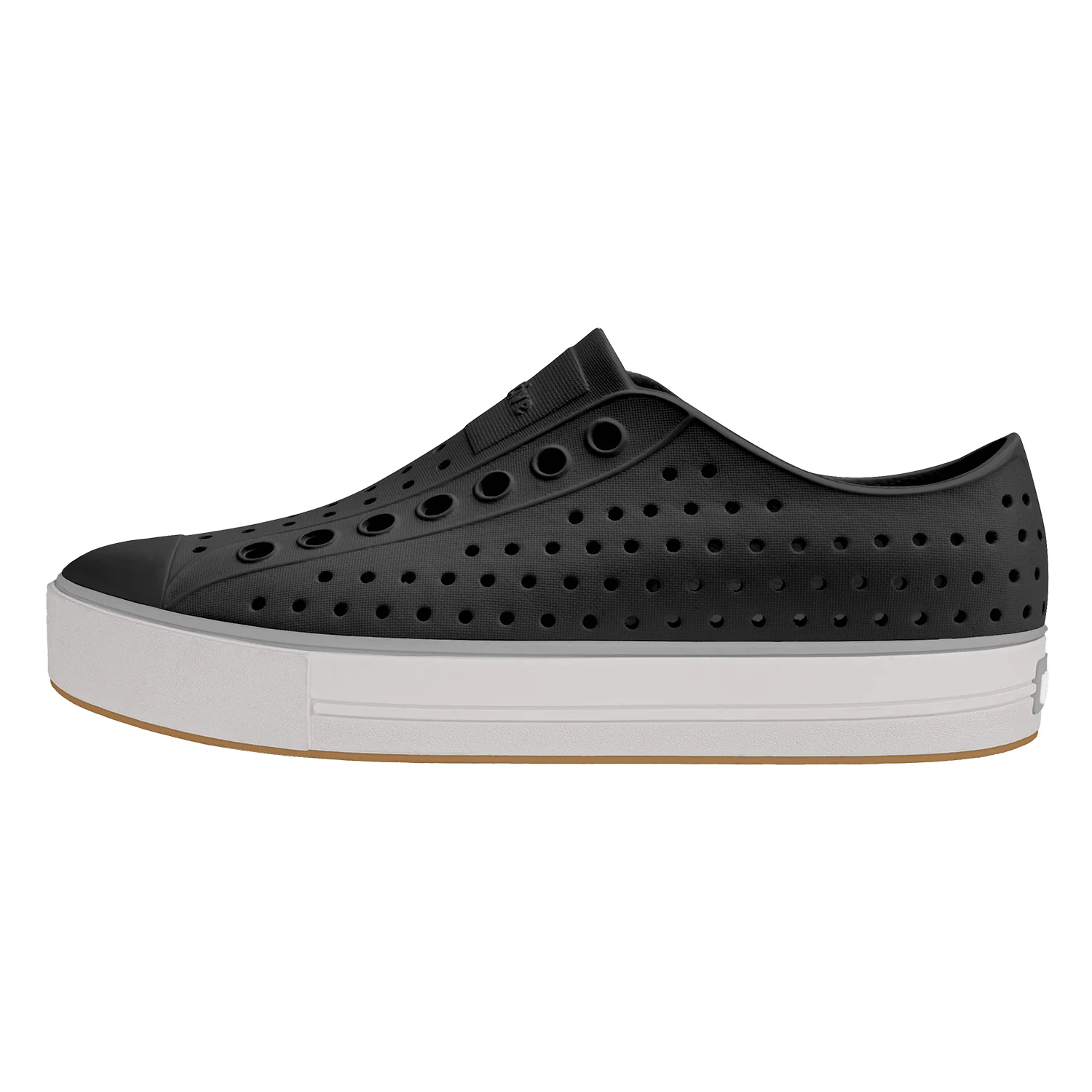Native Jefferson Arc Wanderfoam Shoe Jiffy Black/Whisper White - Image 2