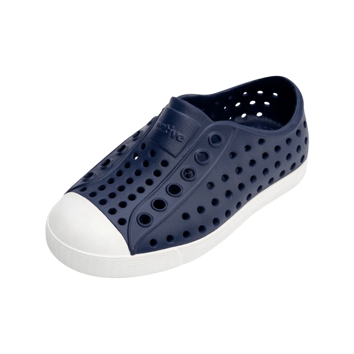 Native Junior Jefferson Shoe Regatta Blue/Shell White - Image 2