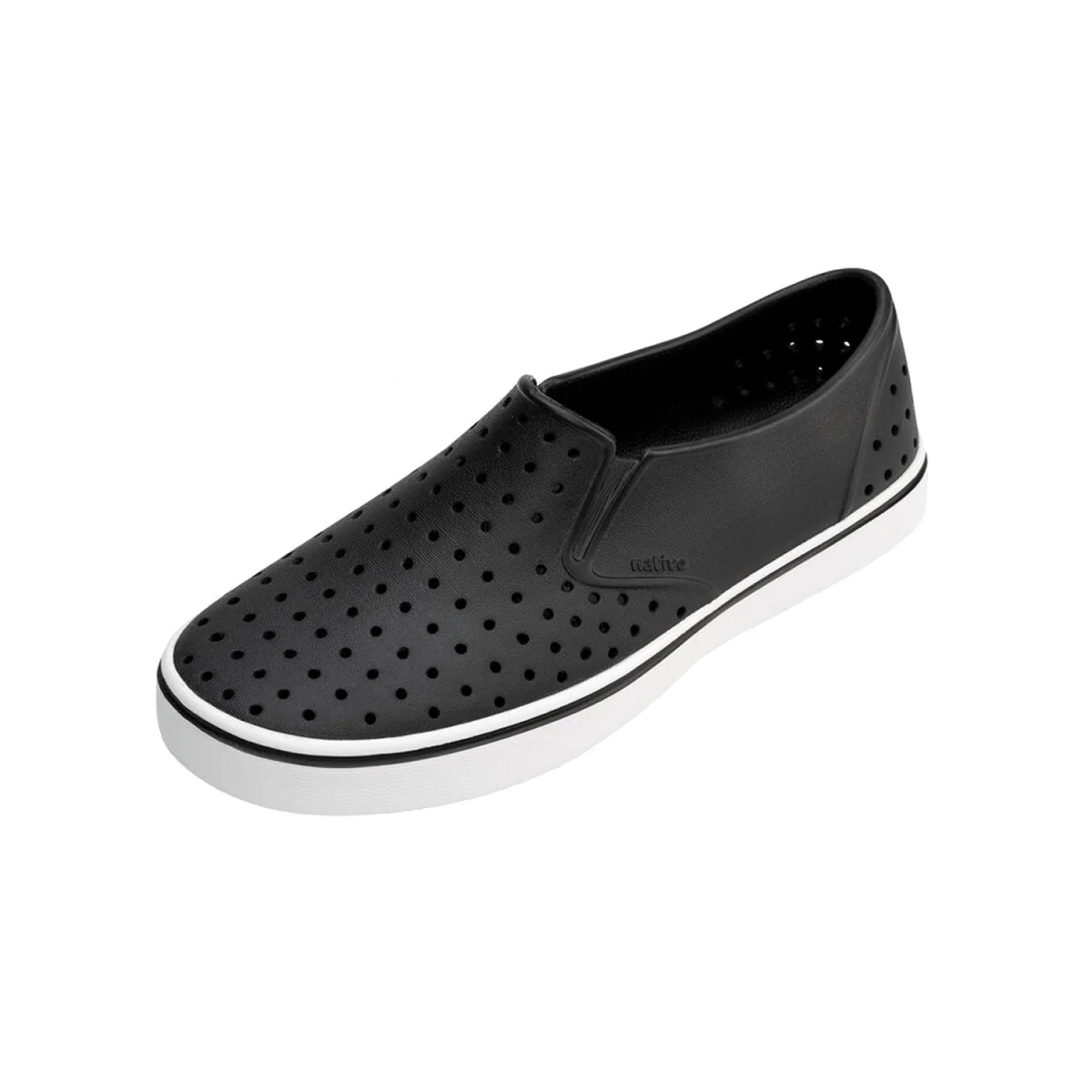 Native Miles Shoe Jiffy Black/Shell White - Image 2
