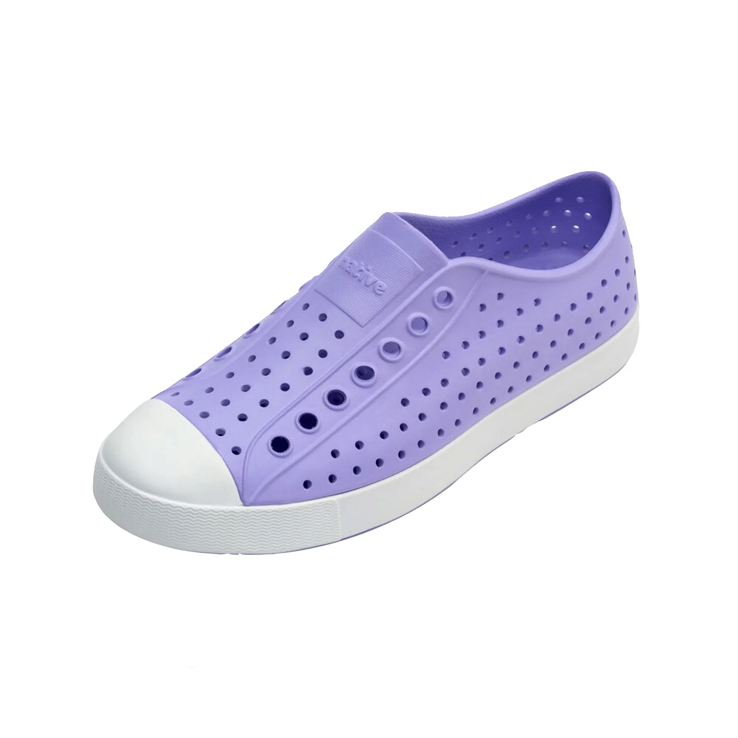 Native Unisex Jefferson Shoe Healing Purple/Shell White - Image 2
