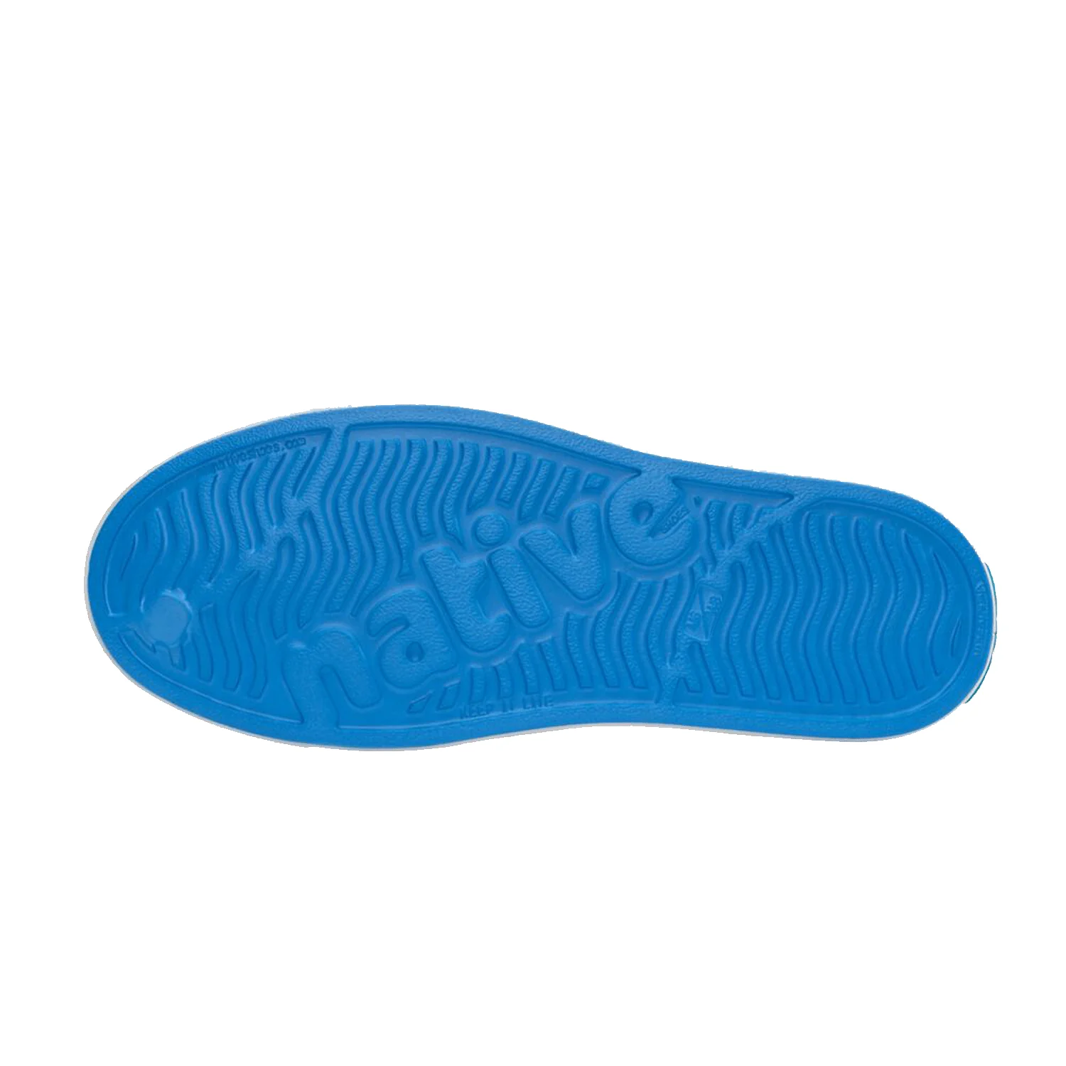 Native Unisex Jefferson Shoe Resting Blue/Shell White - Image 3
