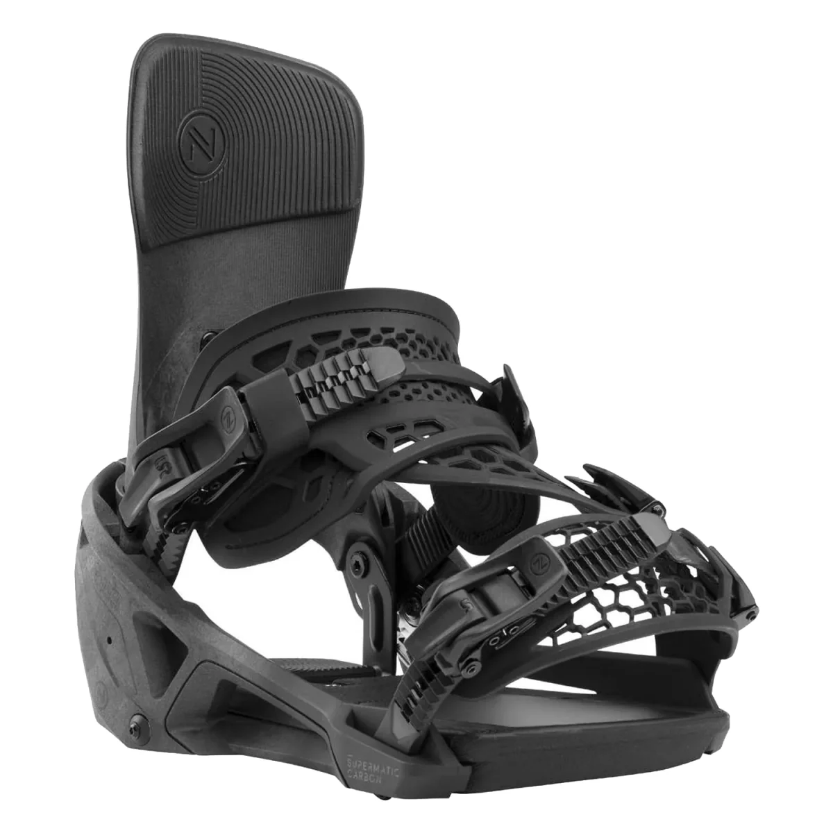 Nidecker Carbon Supermatic Snowboard Bindings 2026 Black - Image 2