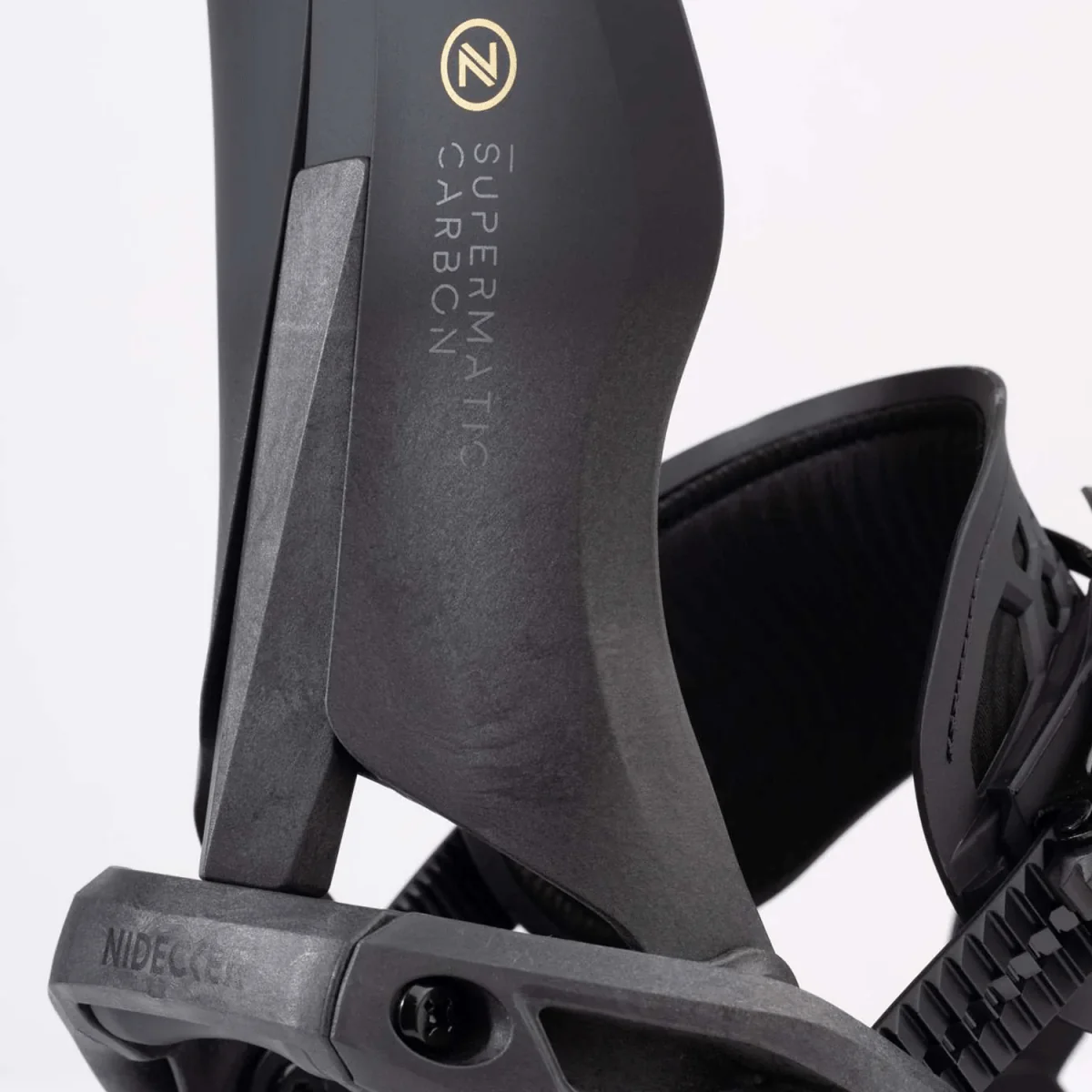Nidecker Carbon Supermatic Snowboard Bindings 2026 Black - Image 3