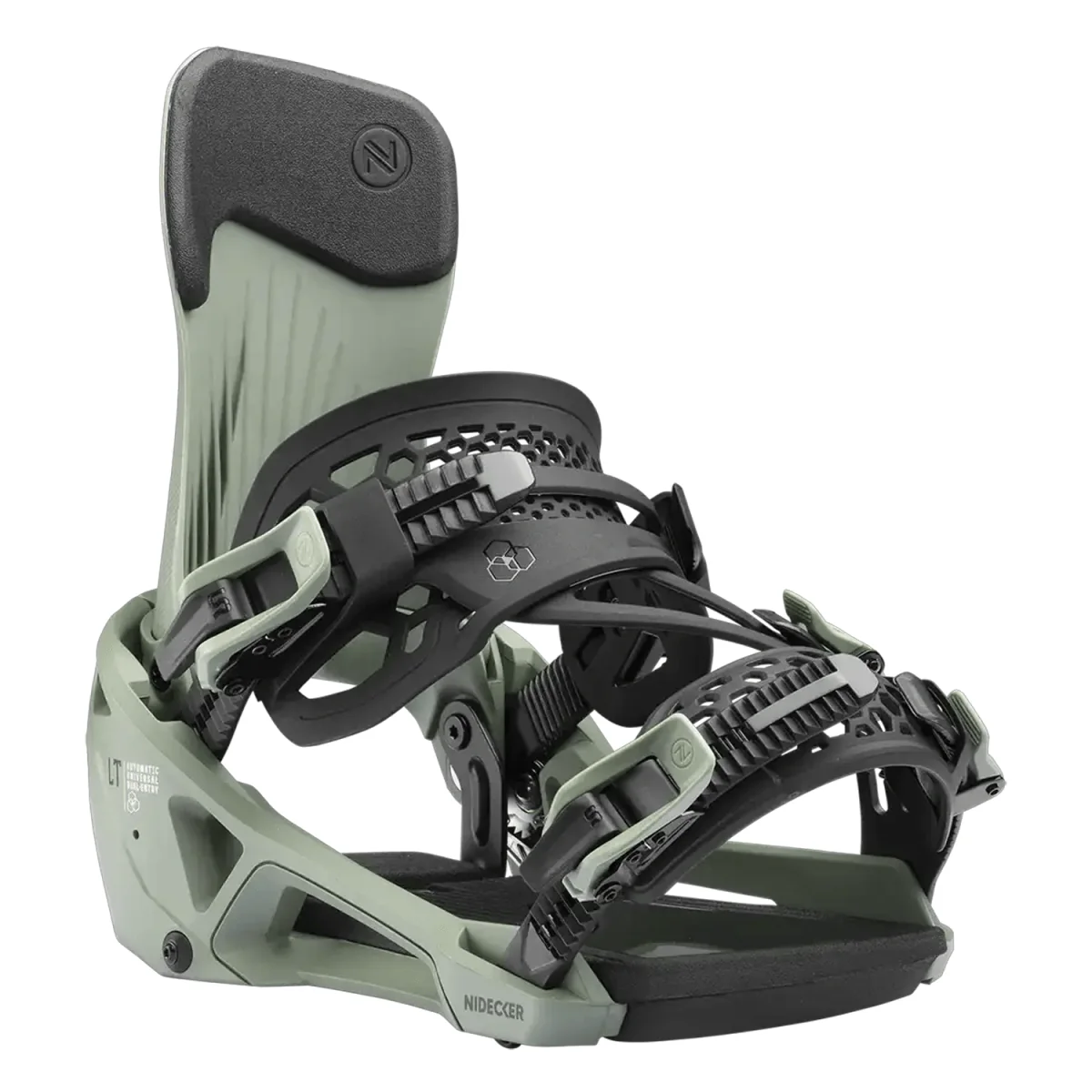 Nidecker LT Supermatic Snowboard Bindings 2026 Olive - Image 2