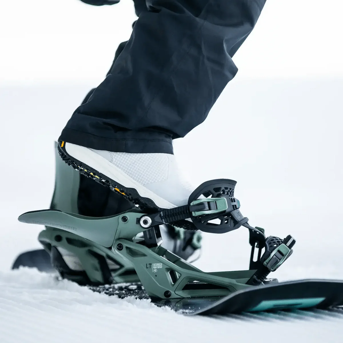 Nidecker LT Supermatic Snowboard Bindings 2026 Olive - Image 4