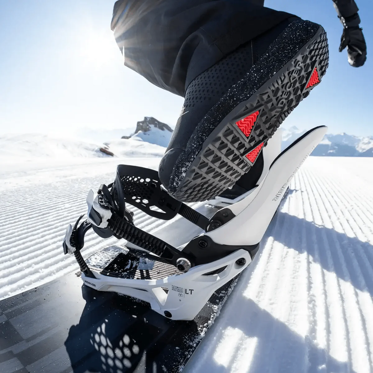 Nidecker LT Supermatic Snowboard Bindings 2026 White - Image 4